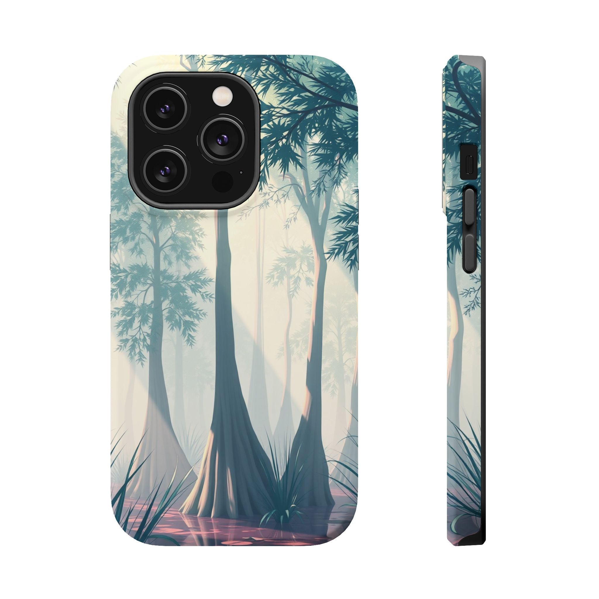 iPhone Mint And Blush Cypress Swamp Slim Everyday Designer Case · iPhone Case