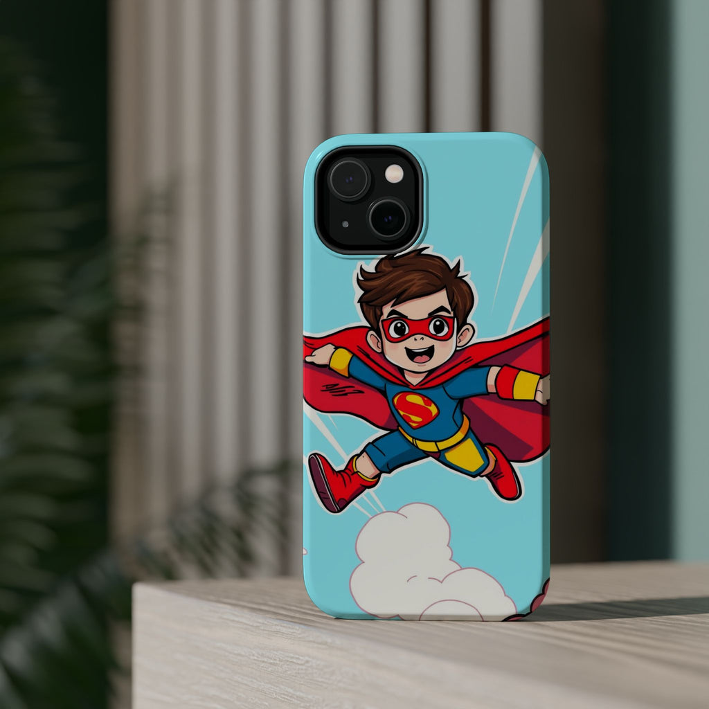iPhone Kid Superhero Flying Kids Fun iPhone Phone Case Gift Slim · iPhone Case