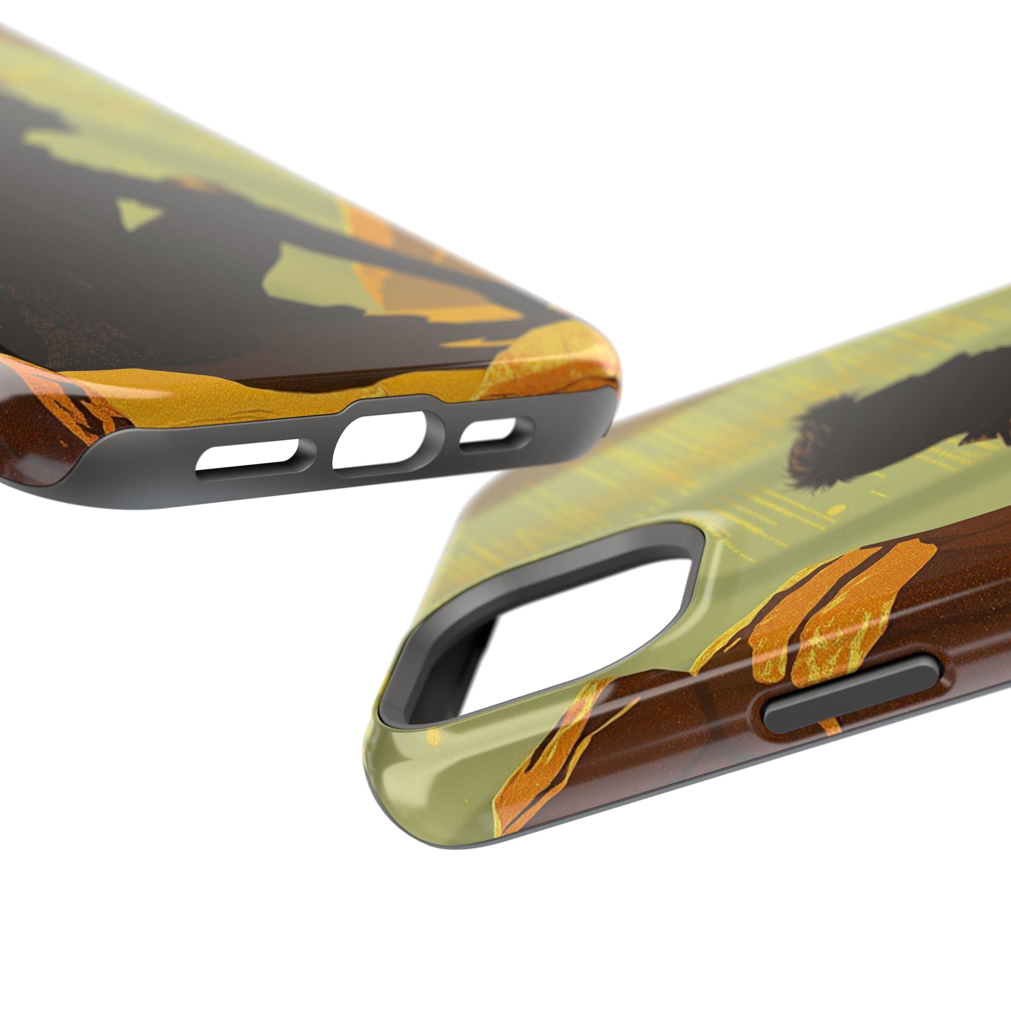 iPhone Mustard And Rust Overthinking Again Slim Everyday Designer Case · iPhone