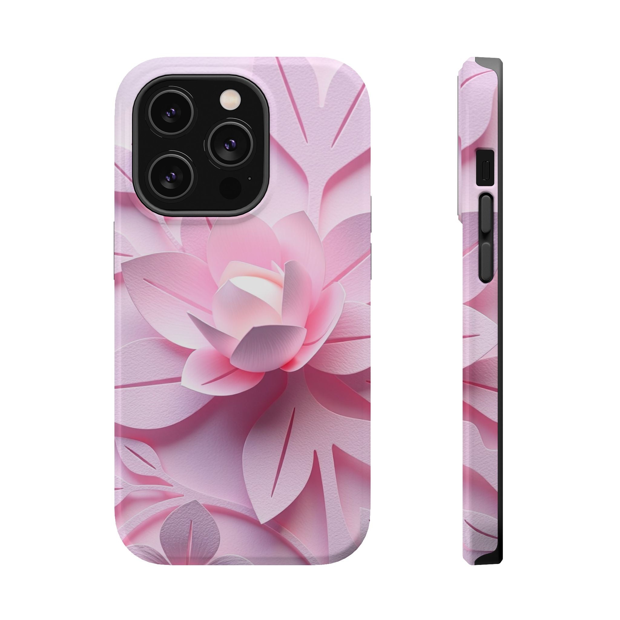 iPhone Floral Geometric Paper Cut Art Slim Everyday Designer Case · iPhone Case