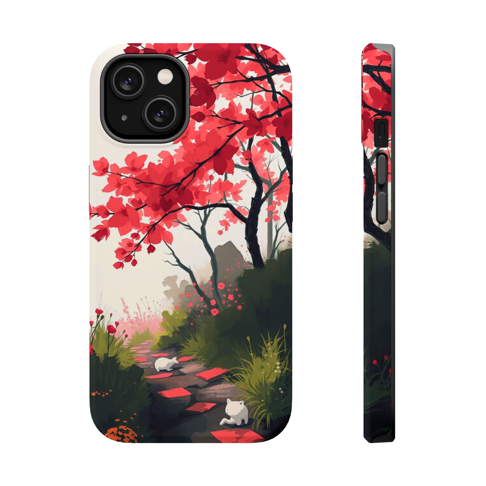 iPhone Blossom Trail Oil Painting Impressionist Soft iPhone Finish · iPhone Case