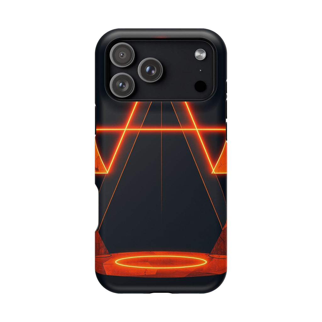 iPhone Vibrant Neon Geometry Design Slim Everyday Designer Case · iPhone Case