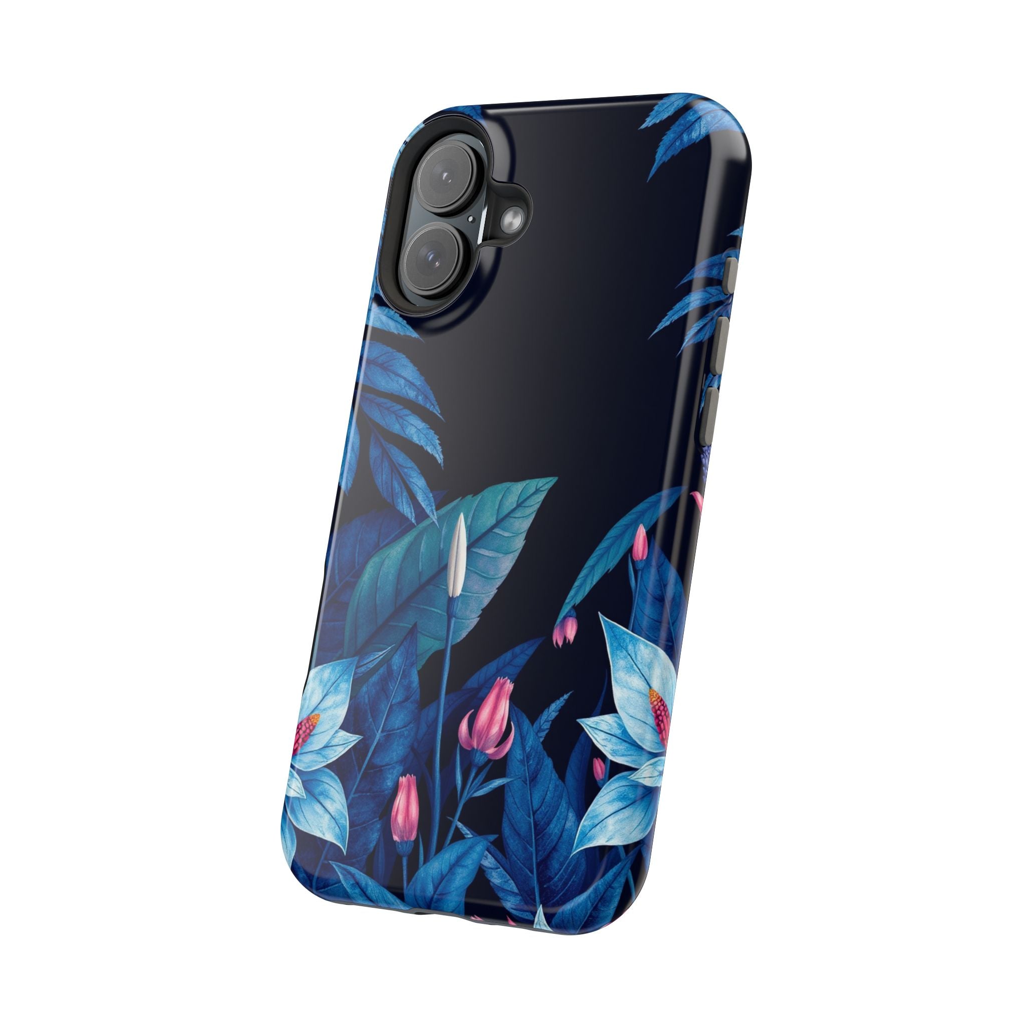 iPhone Serene Jungle Floral Design Clean Minimal Snap Cas Slim Snap Case · iPhon