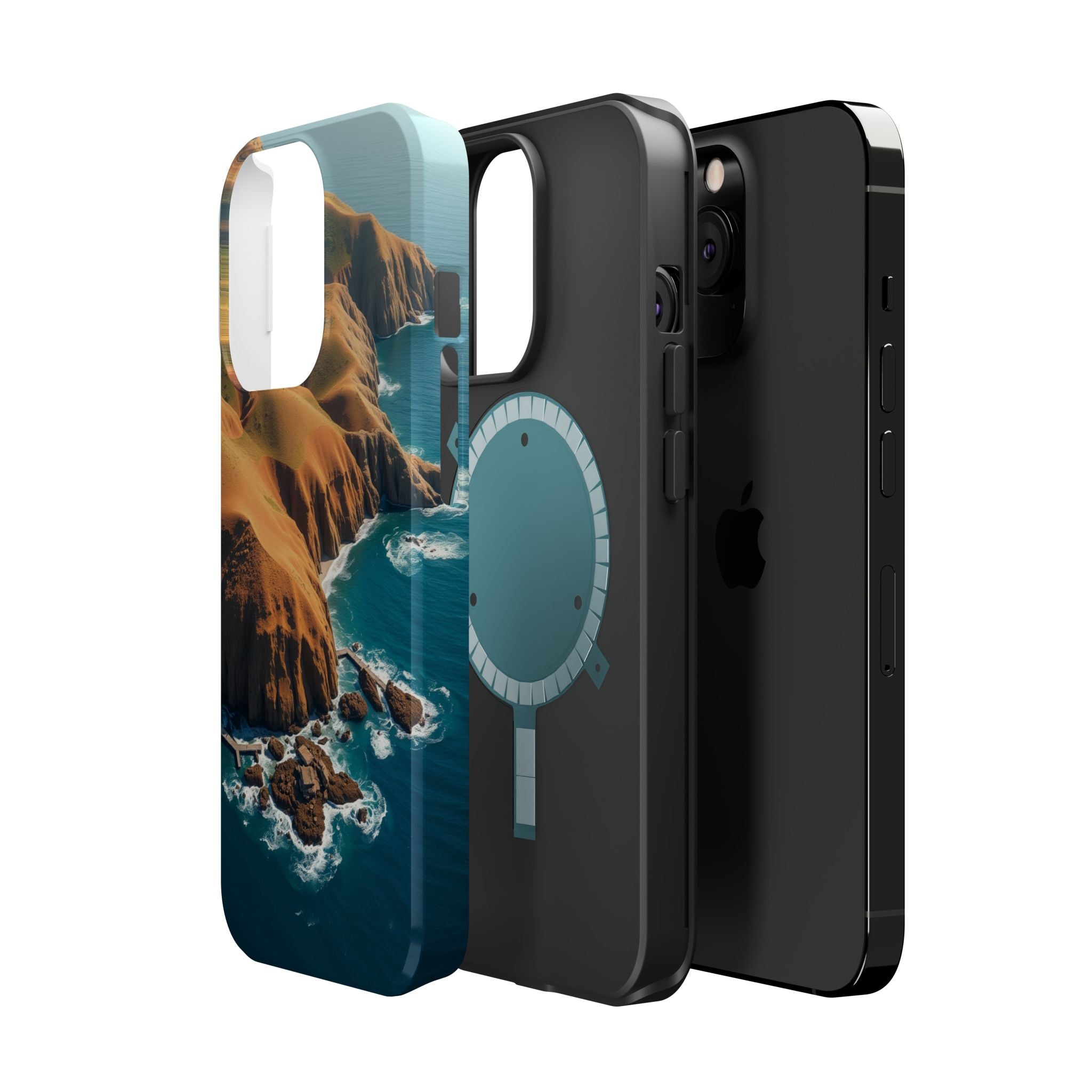 iPhone Mustard And Rust Hibiscus Coast Slim Everyday Designer Case · iPhone Case