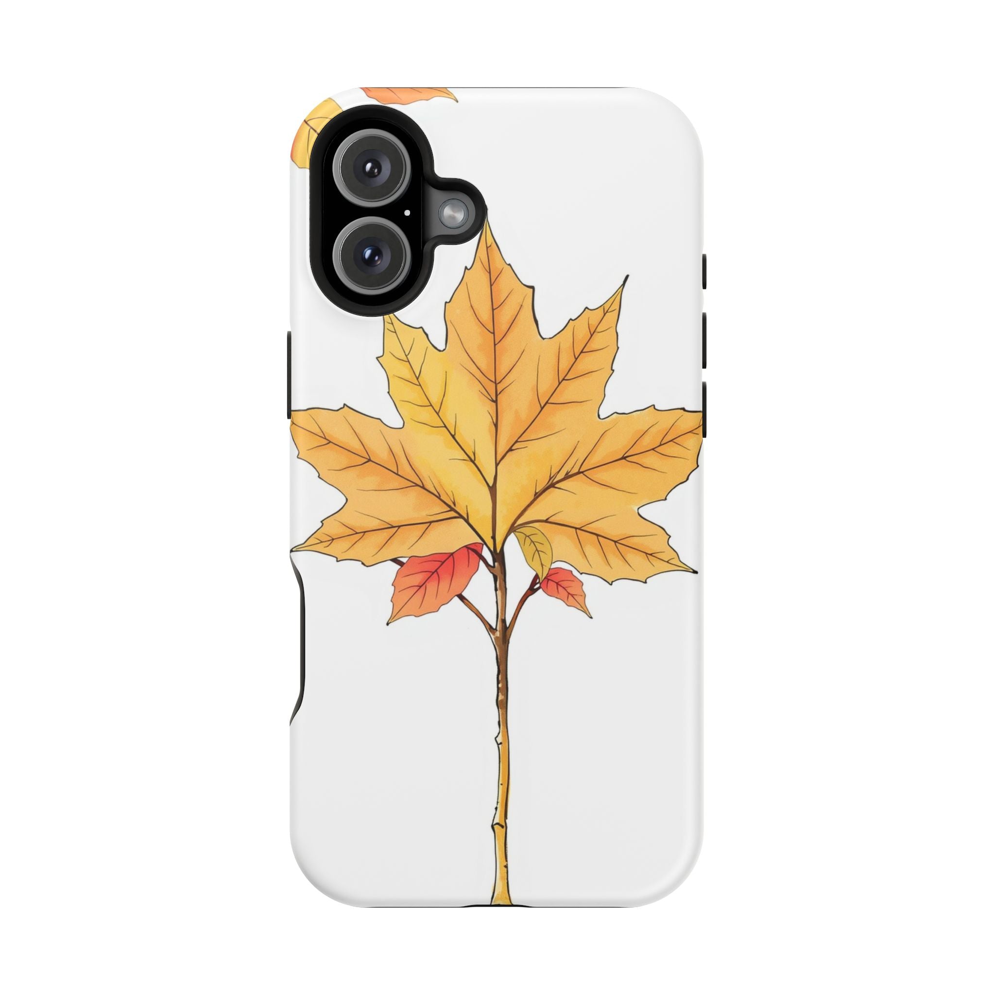 iPhone Mint And Blush Autumn Maple Bold Modern Everyday Snap Case · iPhone Case