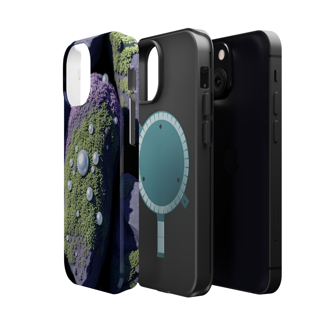 iPhone Moss Covered Rocks Electric Art Slim Everyday Designer Case · iPhone Case