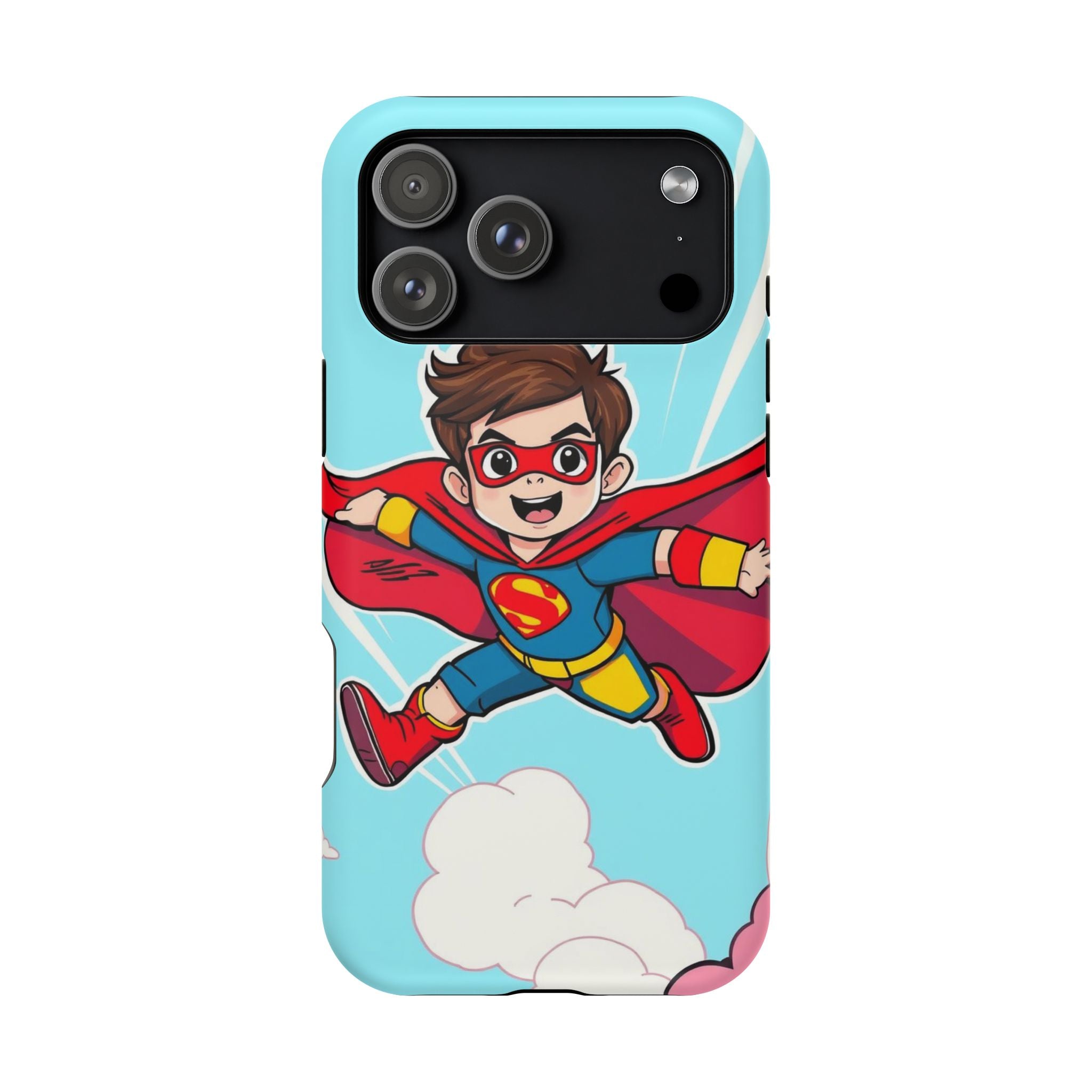 iPhone Kid Superhero Flying Kids Fun iPhone Phone Case Gift Slim · iPhone Case