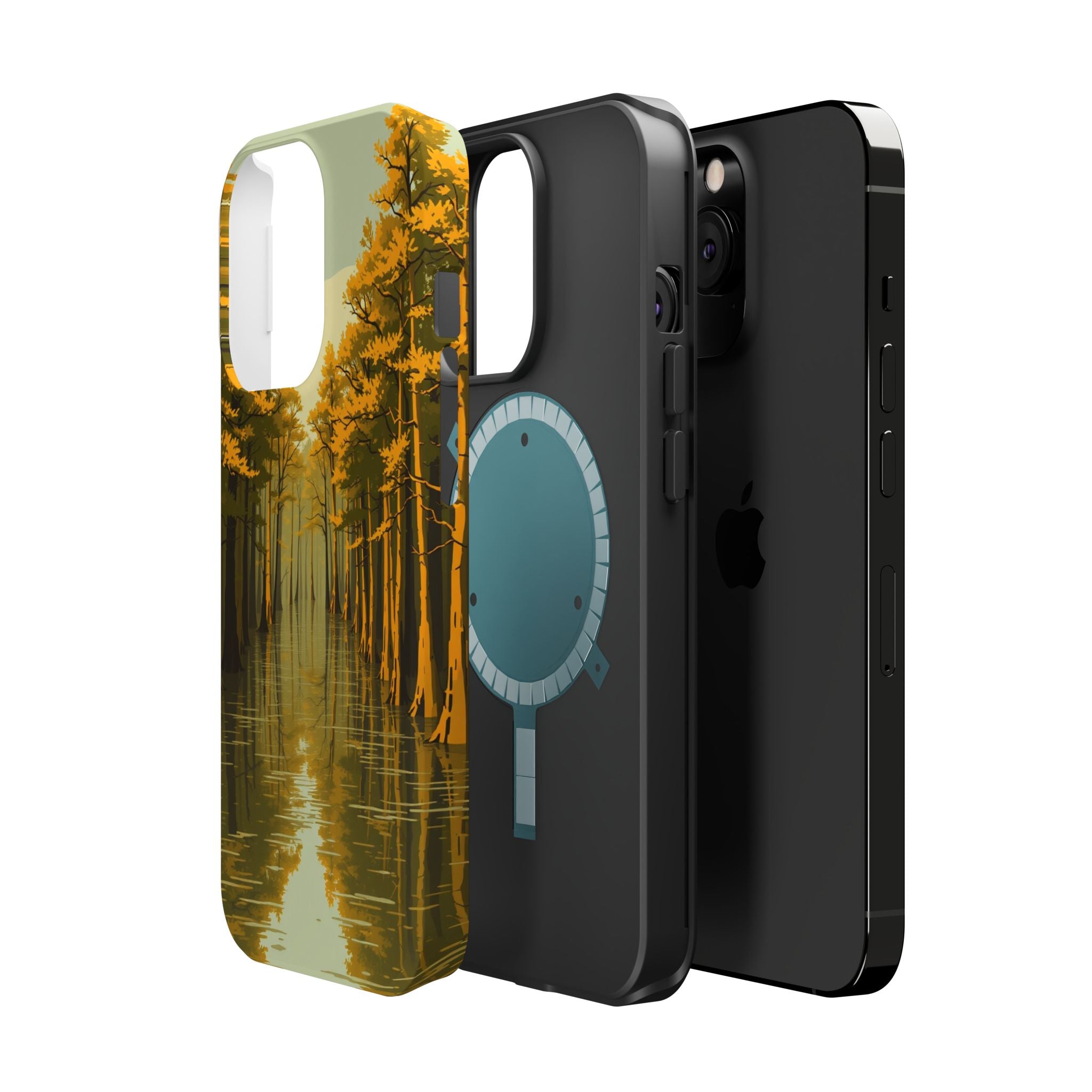 iPhone Cypress Swamp Enchanted Art Bold Modern Everyday Snap Case · iPhone Case