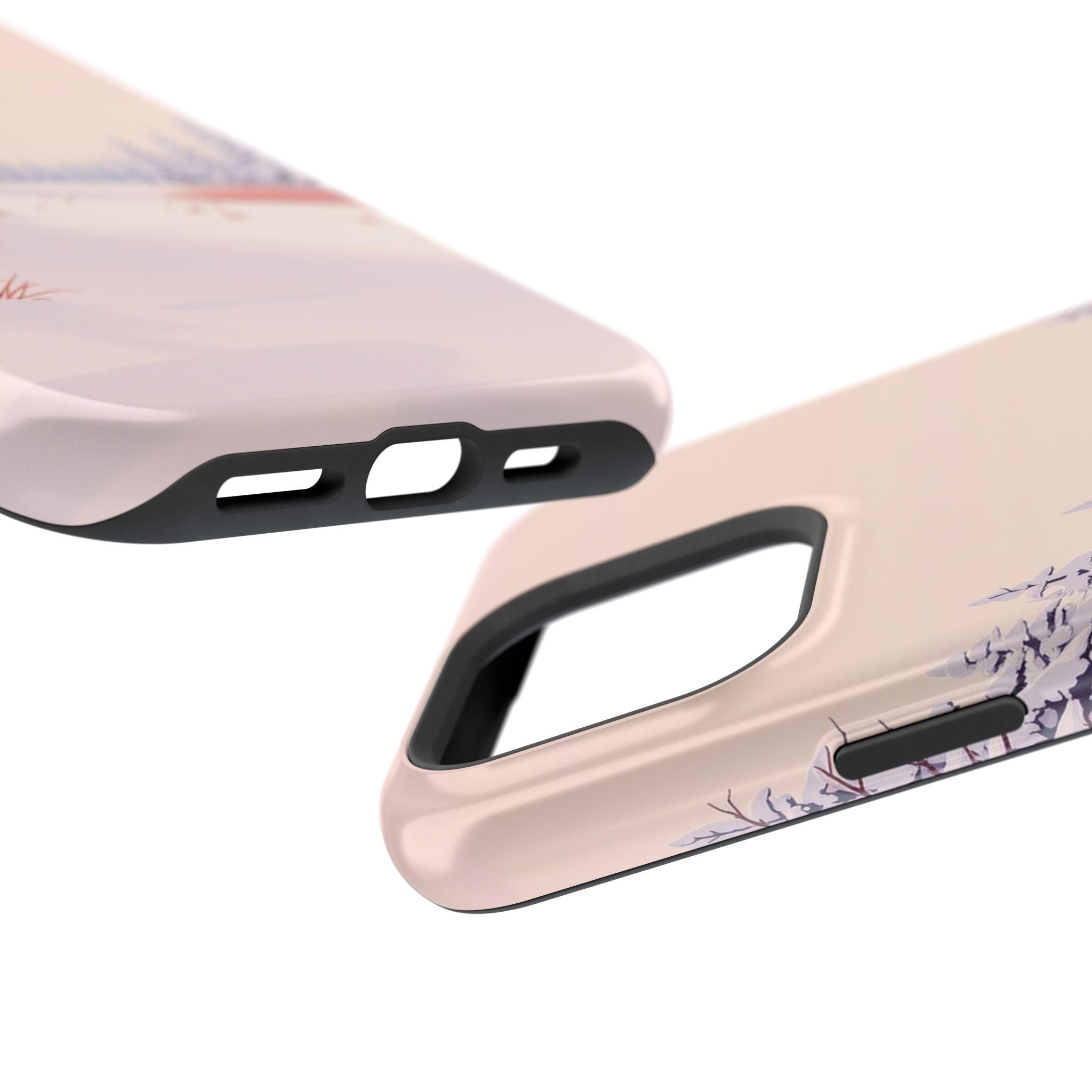 iPhone Snow Field Vintage Retro Poster Slim Everyday Designer Case · iPhone Case
