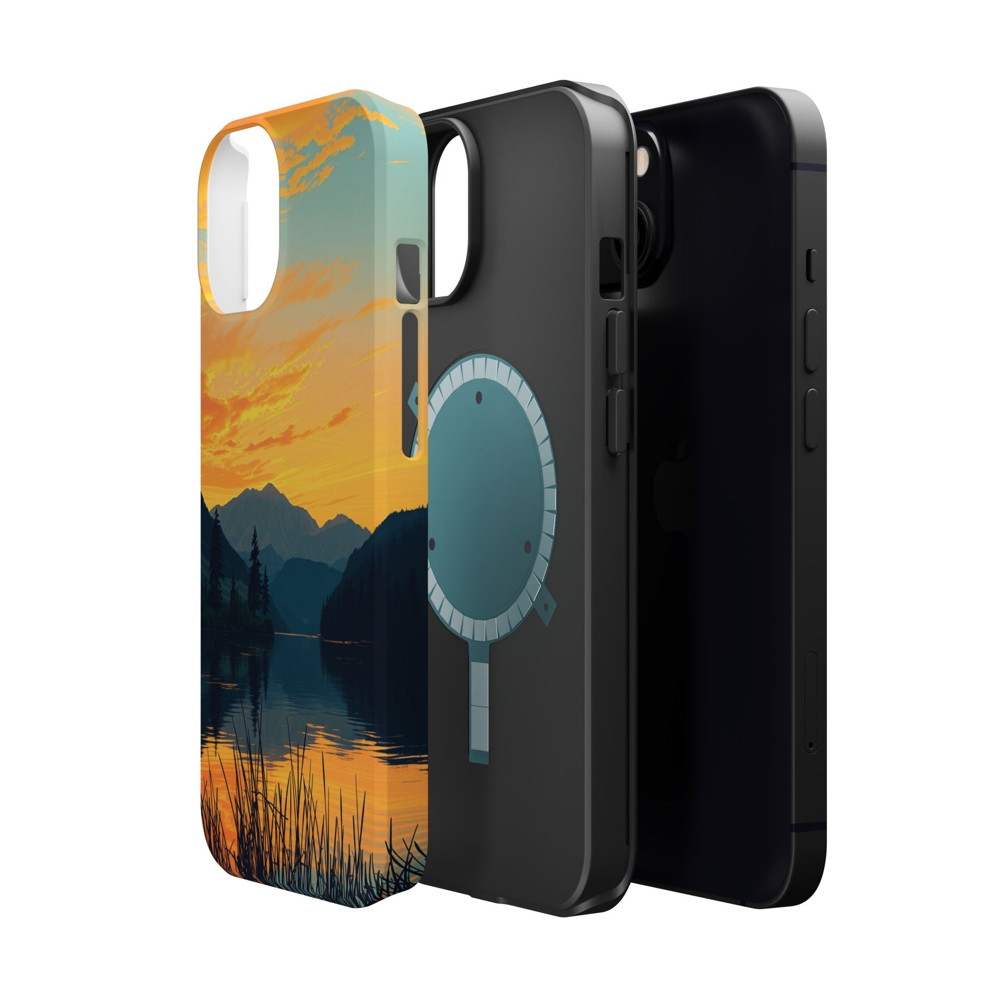 iPhone Lake at Twilight Oil Painting Impressionist iPhone Artistic · iPhone Case