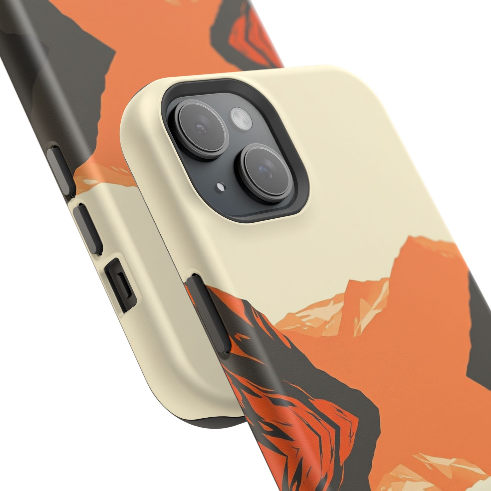 iPhone Burnt Orange And Sand Fjord Reflection Slim iPhone Everyday · iPhone Case