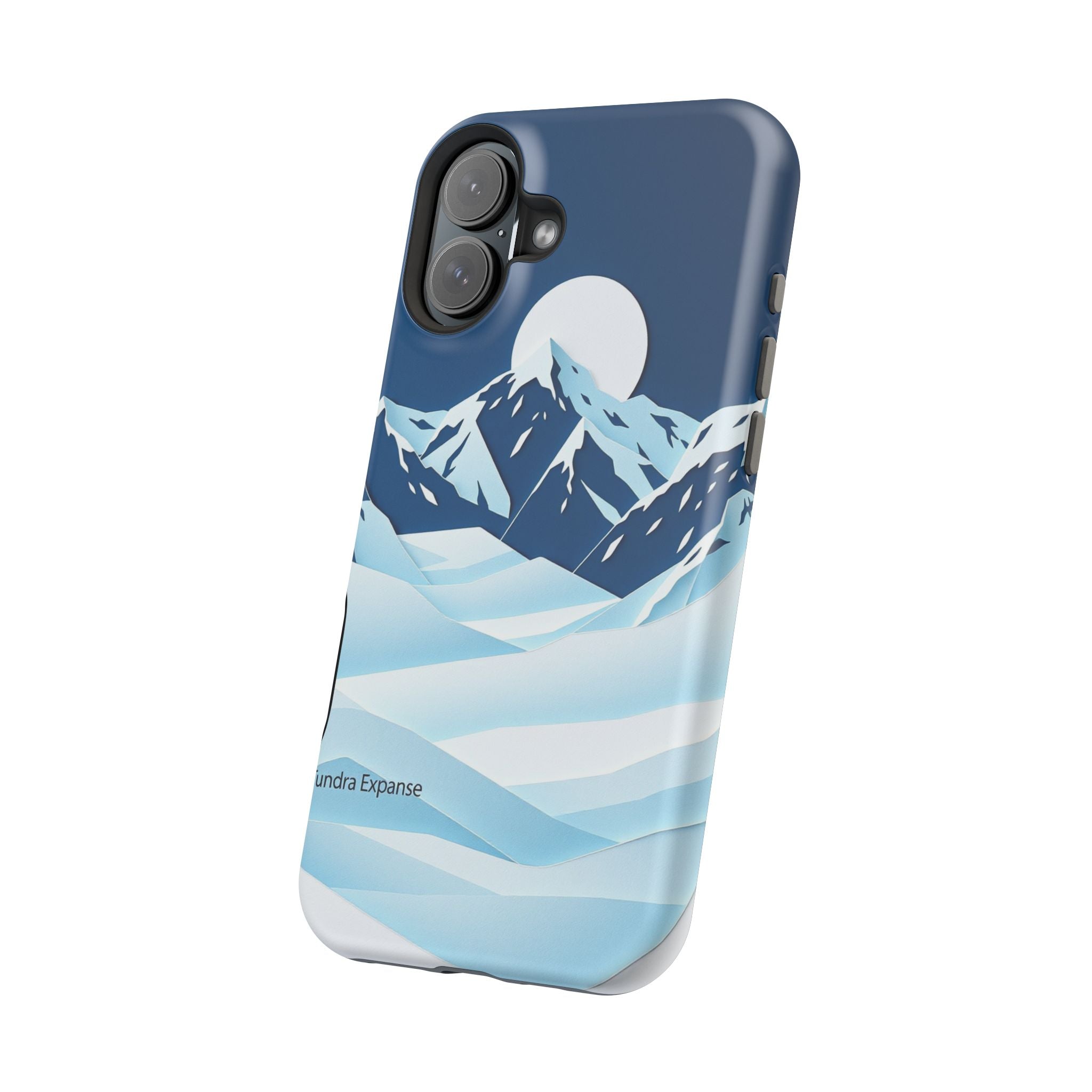 iPhone Midnight Blue And Silver Tundra Expanse Clean iPhone 12 Minimal · iPhone