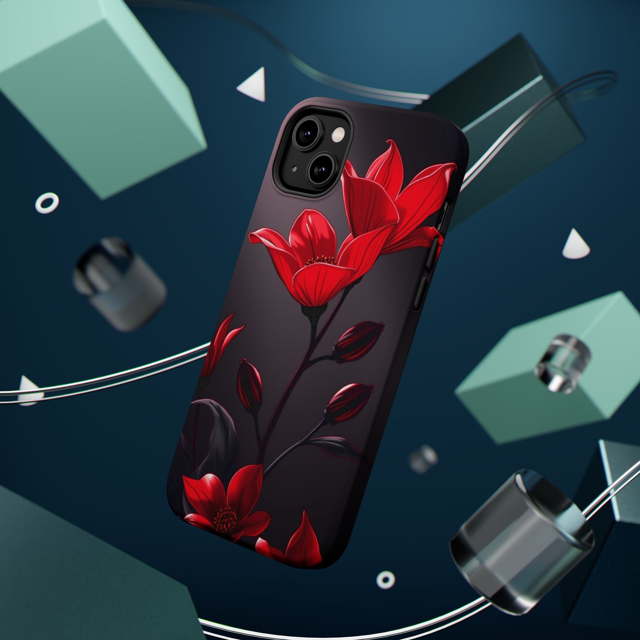 iPhone Dreamy Neon Floral Design Bold Modern Everyday Snap Case · iPhone Case
