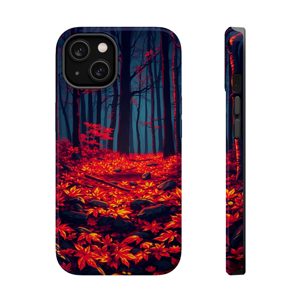 iPhone Black And Crimson Autumn Forest Floor Slim iPhone Everyday · iPhone Case