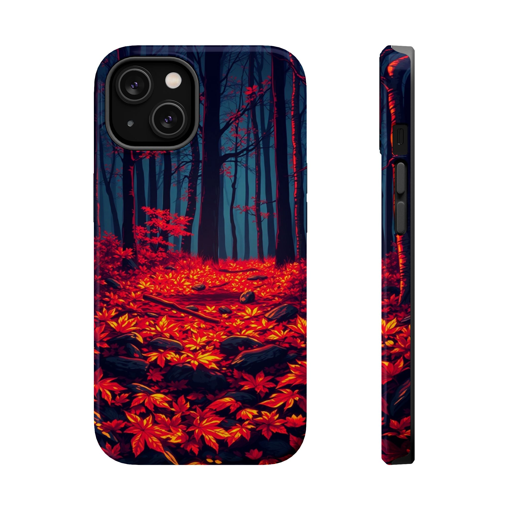 iPhone Black And Crimson Autumn Forest Floor Slim iPhone Everyday · iPhone Case