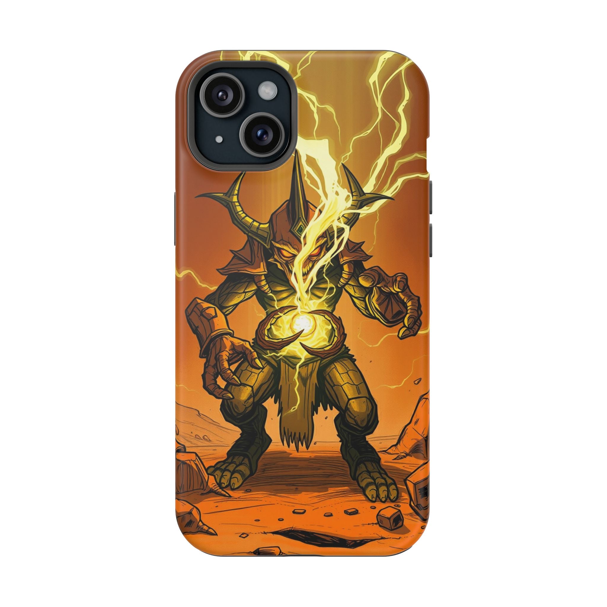 iPhone Burnt Orange And Sand Chaos Goblin Energy Clean Minimal Snap Case · iPhon