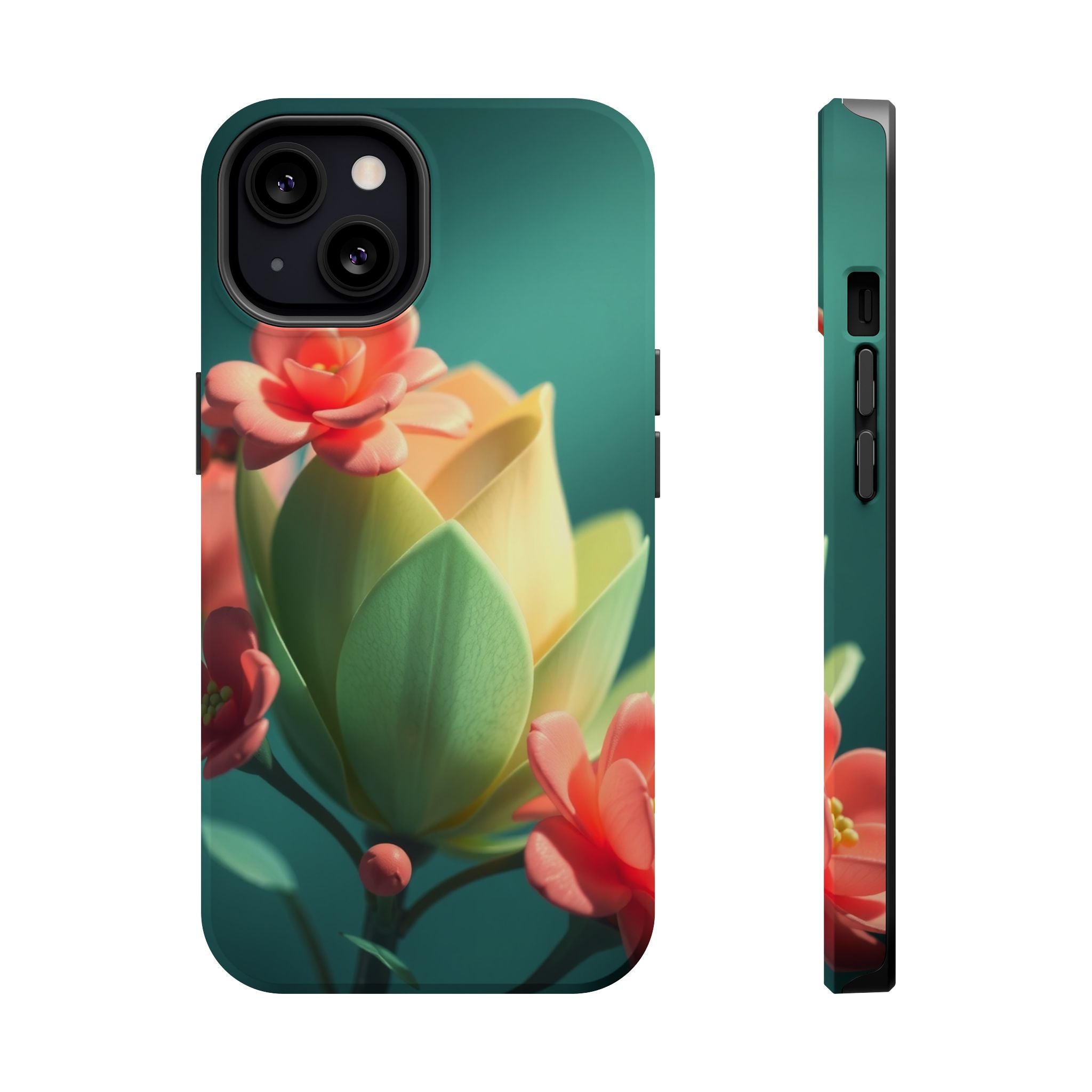 iPhone Floral Geometric Electric Art Slim Everyday Designer Case · iPhone Case