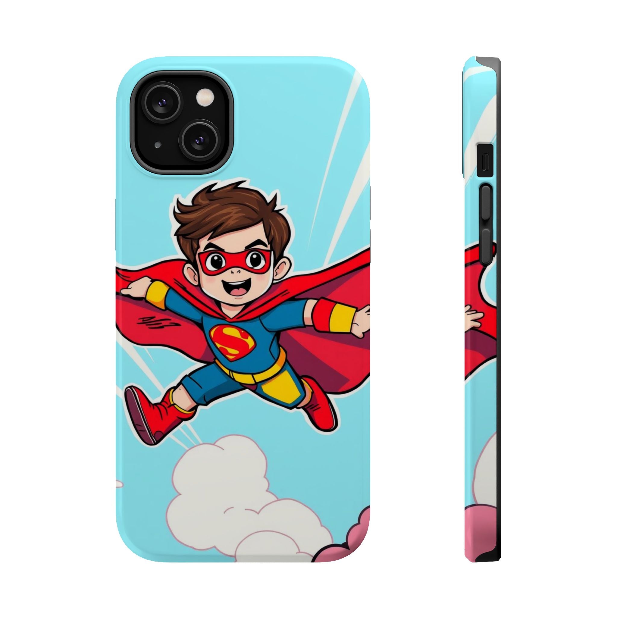 iPhone Kid Superhero Flying Kids Fun iPhone Phone Case Gift Slim · iPhone Case