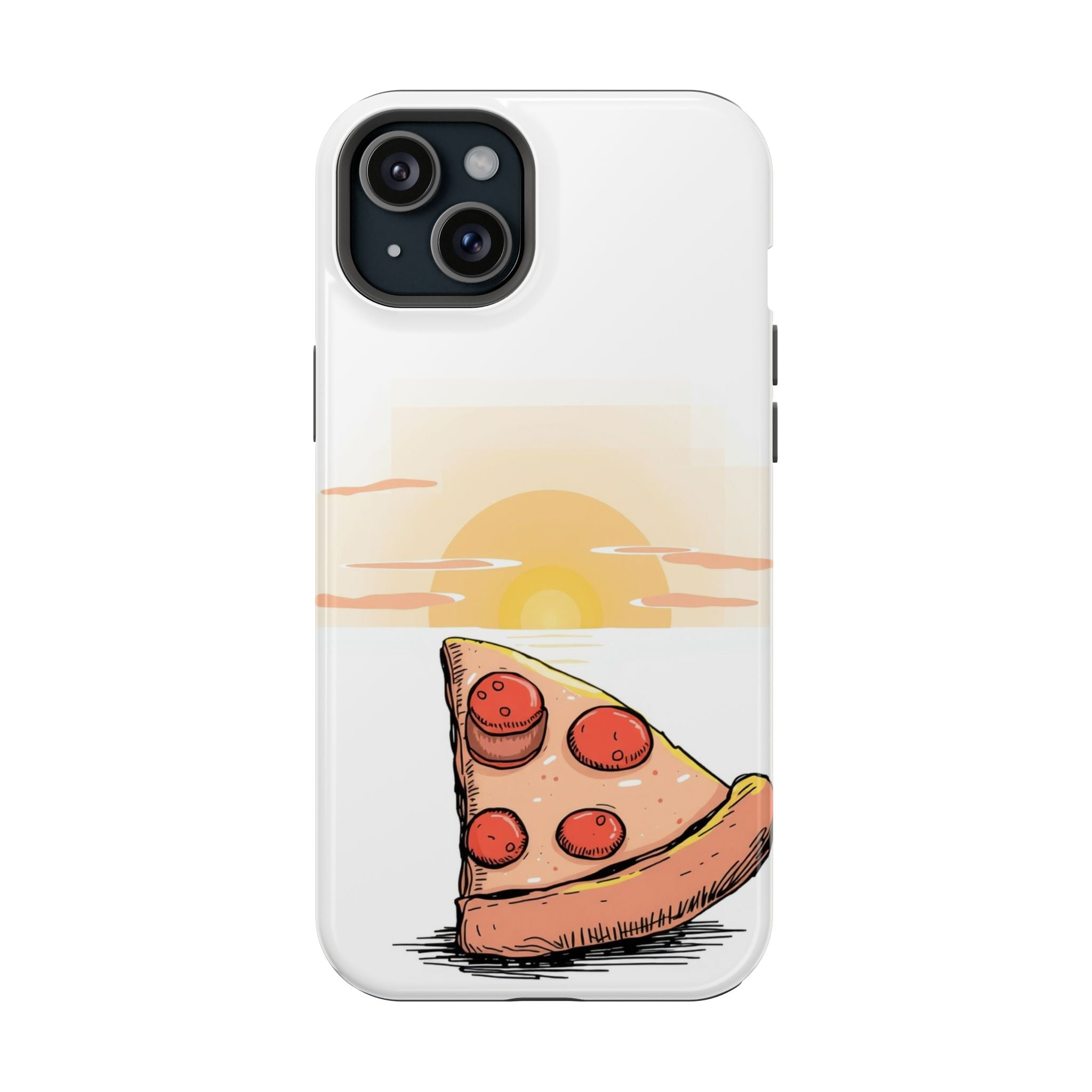 iPhone Earthy Pizza Slice Sunset Design Slim Everyday Designer Case · iPhone Cas