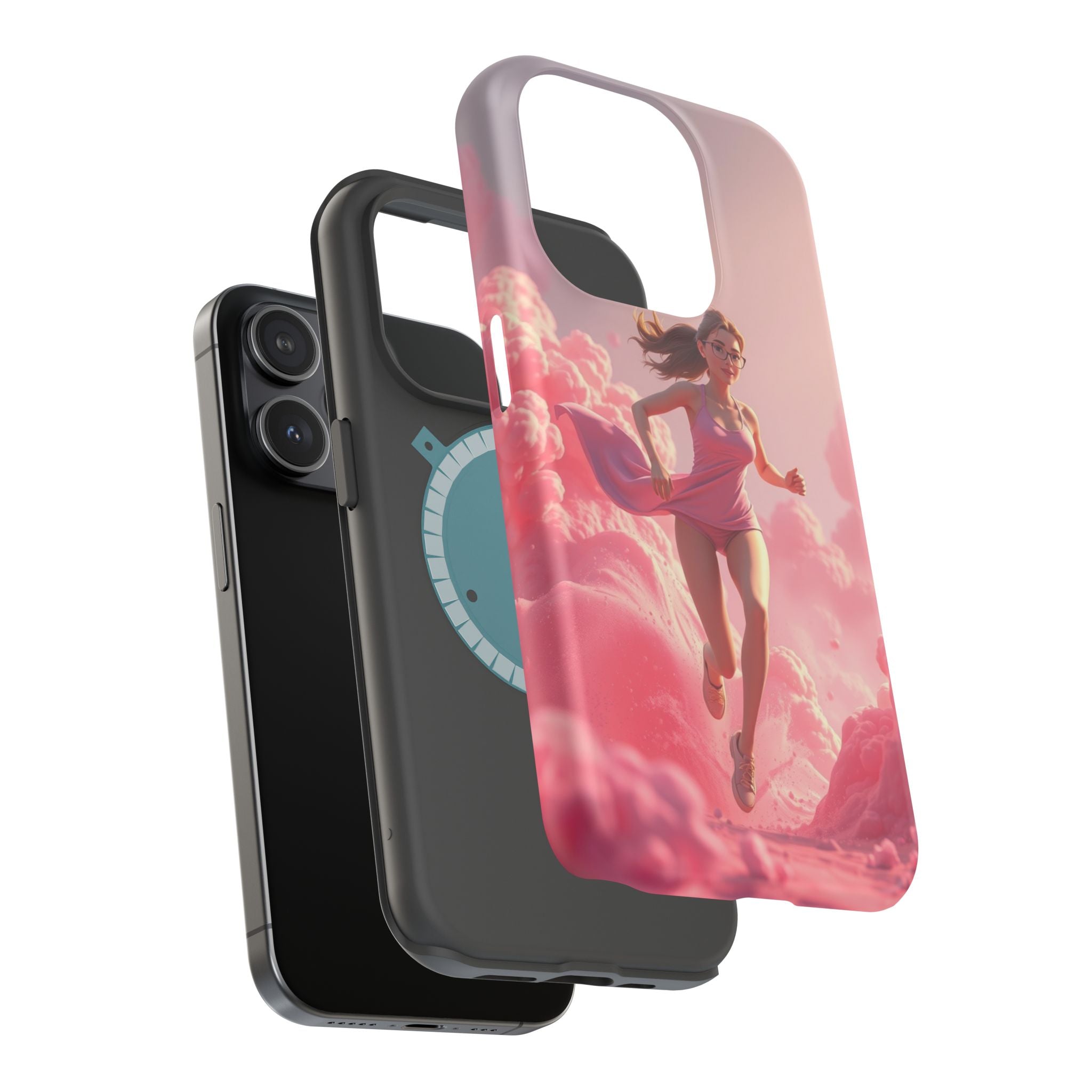iPhone on Fumes 3D Digital Bold Modern Everyday Snap Case · iPhone Case