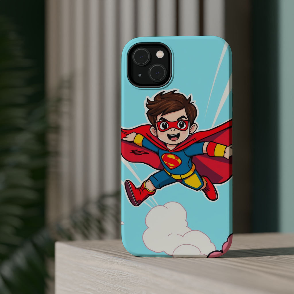 iPhone Kid Superhero Flying Kids Fun iPhone Phone Case Gift Slim · iPhone Case