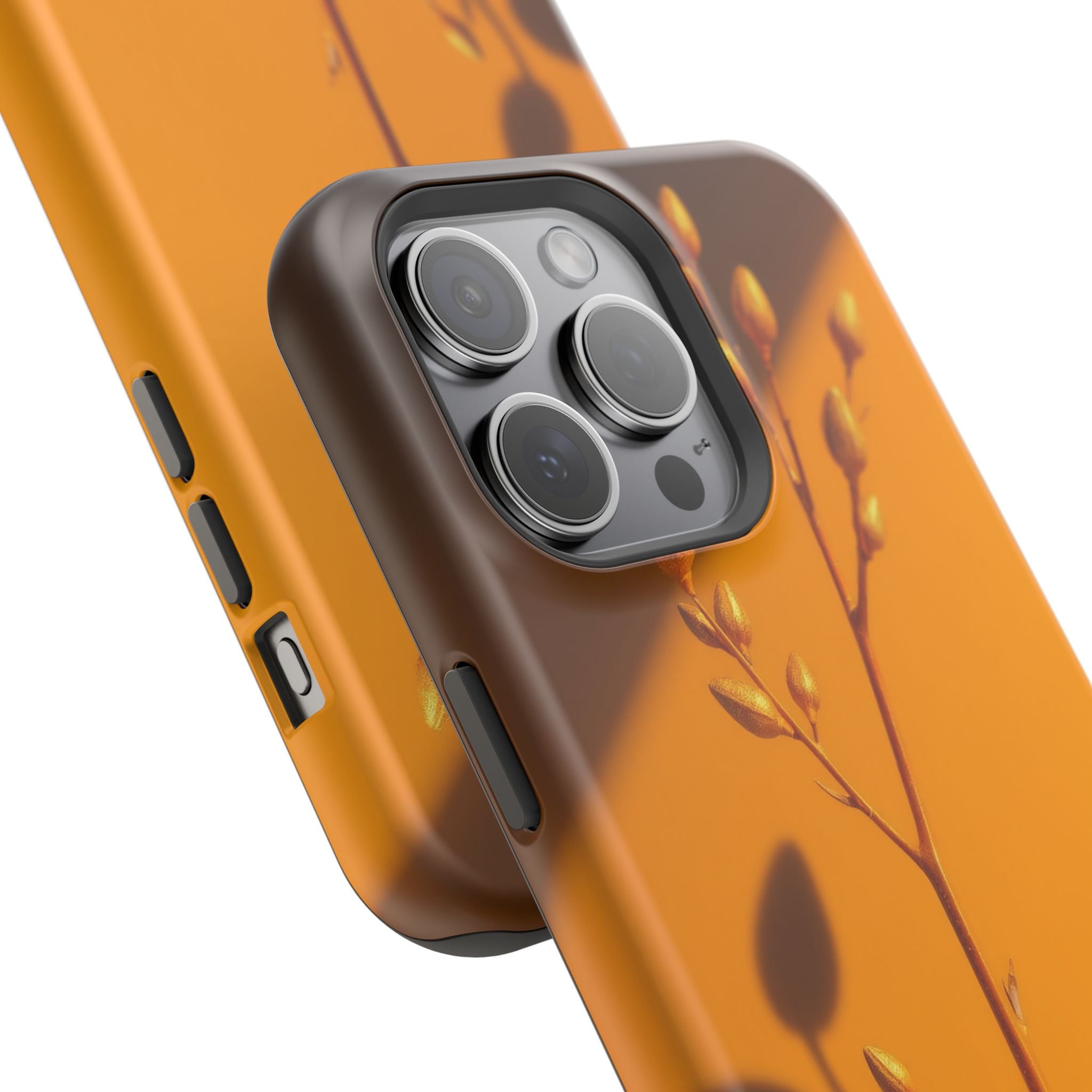 iPhone Mustard And Rust Minimalist Stem Slim Everyday iPhone Designer · iPhone C