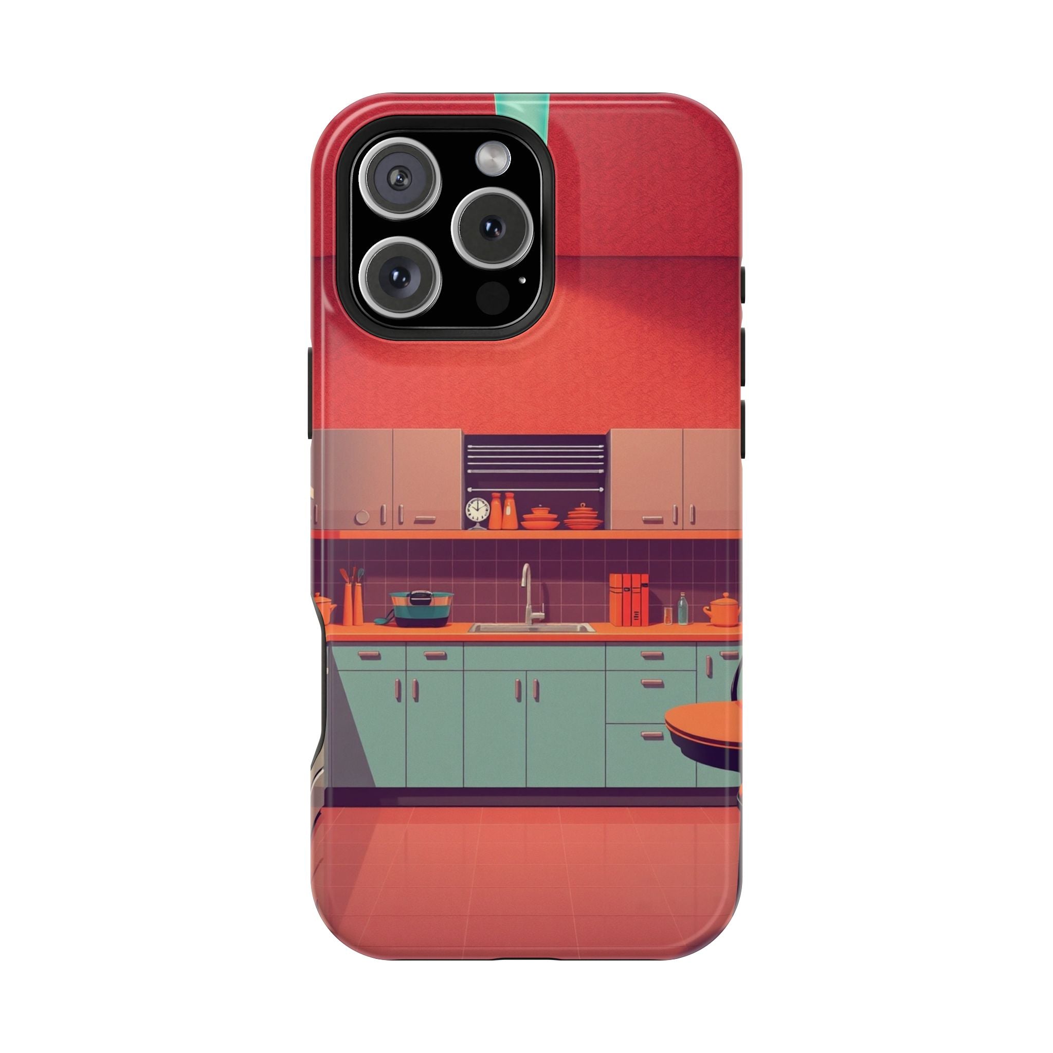 iPhone Earthy 1950s Kitchen Design Bold Modern Everyday Snap Case · iPhone Case