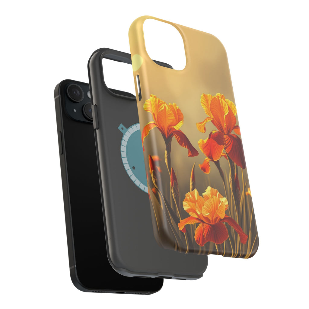 iPhone Iris Garden Gold Foil Luxury Slim Everyday Designer Case · iPhone Case