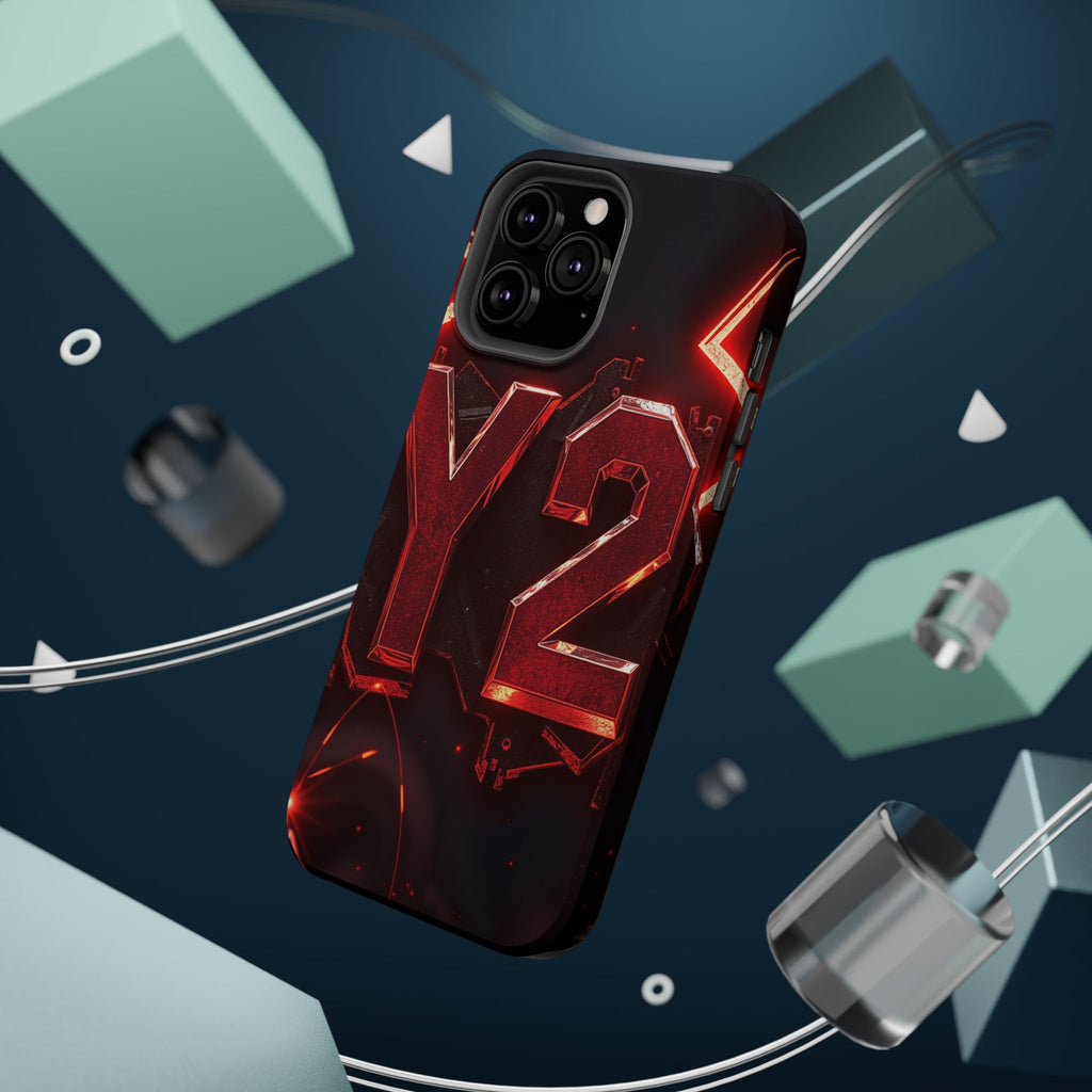 iPhone Y2K Holographic Bold Art Slim Everyday Designer Case · iPhone Case