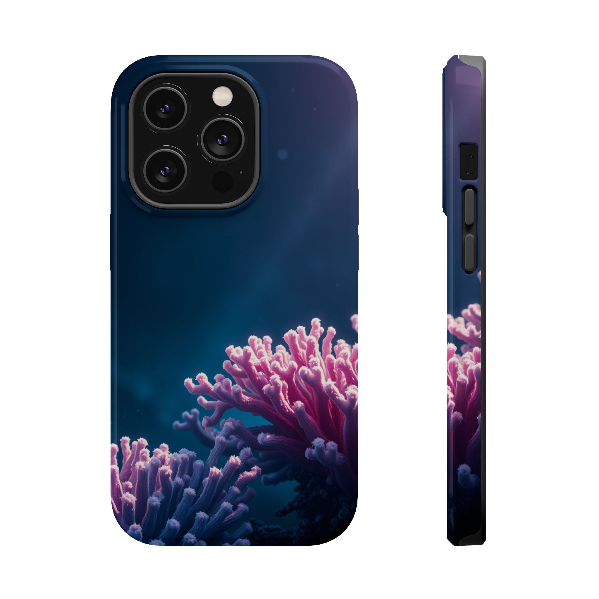 iPhone Indigo And Violet Coral Reef Life Slim Everyday iPhone 15 · iPhone Case