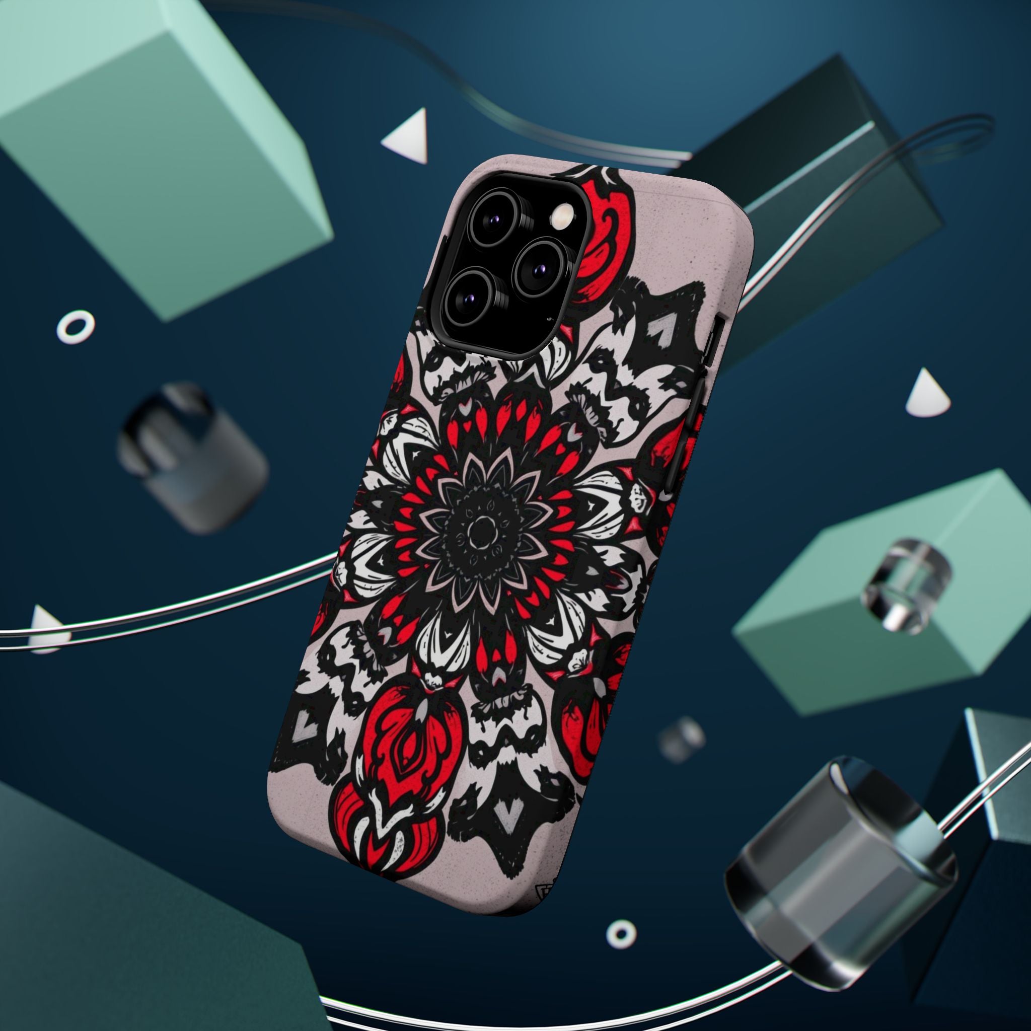 iPhone Floral Mandala Bold Art Slim Everyday Designer Case · iPhone Case