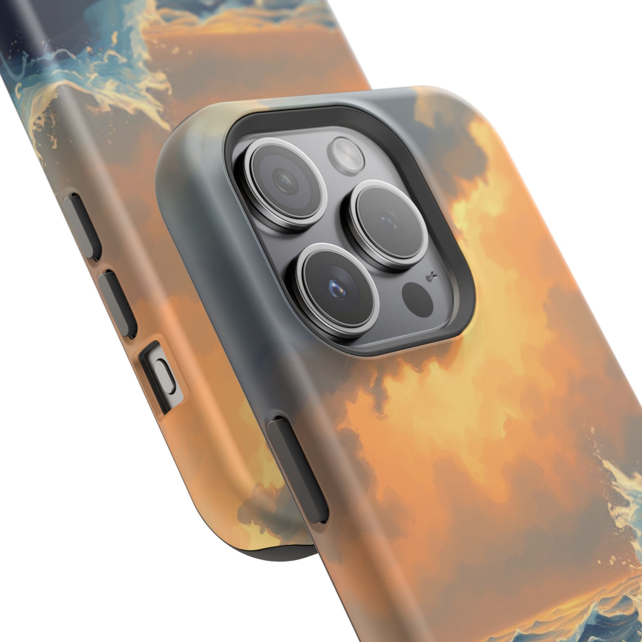 iPhone Sunset Amber And Peach Storm at Sea Slim iPhone Everyday · iPhone Case