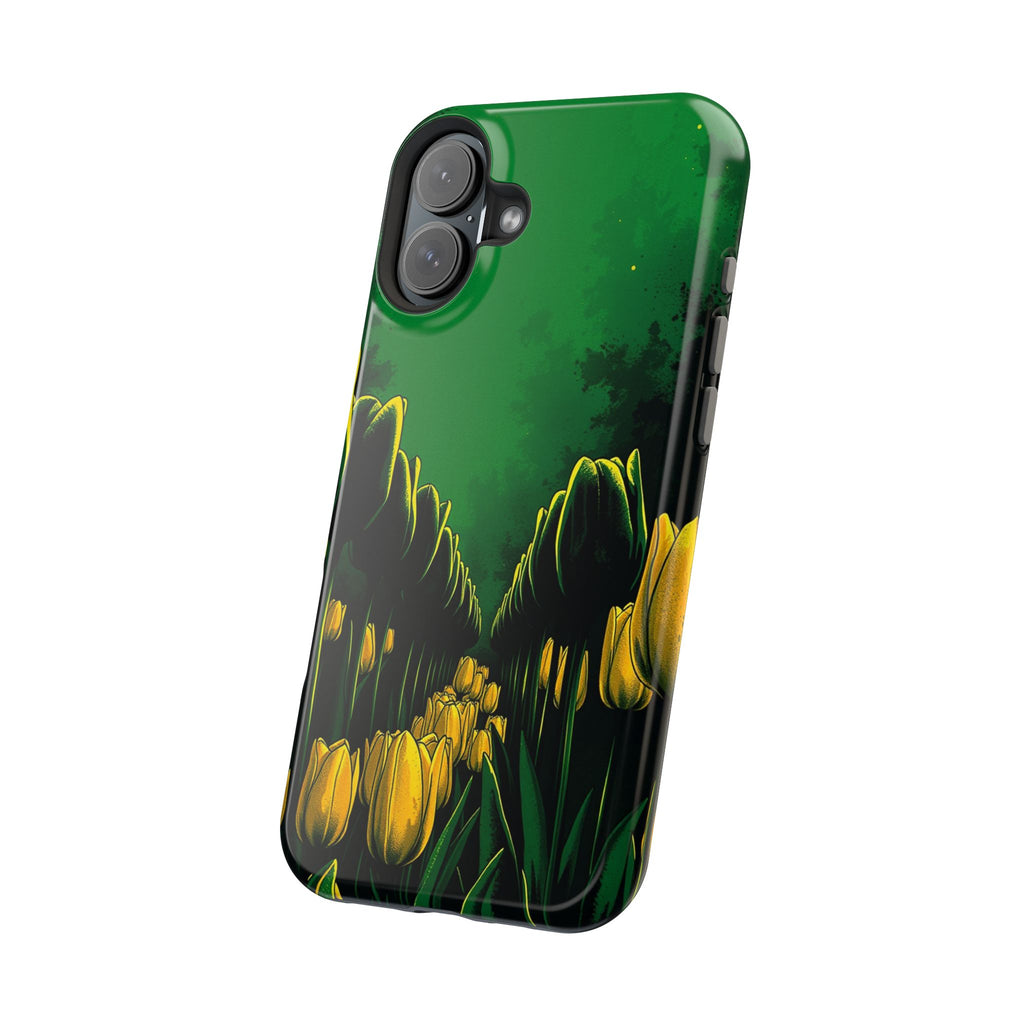 iPhone Tulip Row Emerald Green And Gold Slim Snap Case · iPhone Case