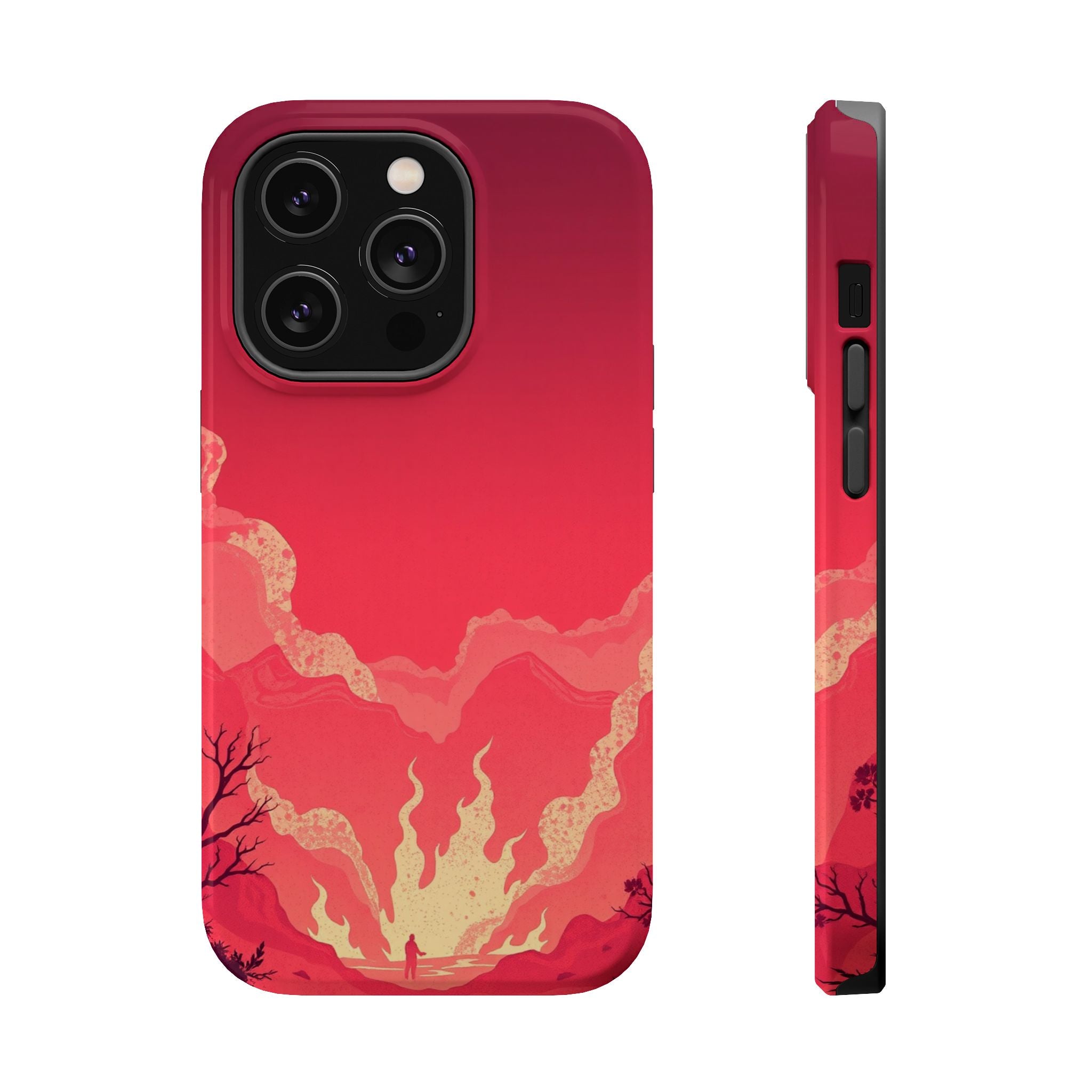 iPhone Wildfire Glow Grunge Distressed Slim Everyday Designer Case · iPhone Case