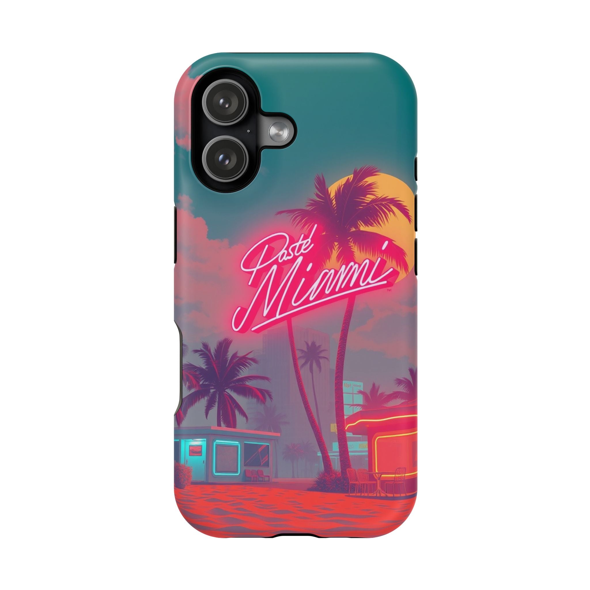 iPhone 1980s Pastel Miami Enchanted Art Slim Everyday Designer Case · iPhone Cas