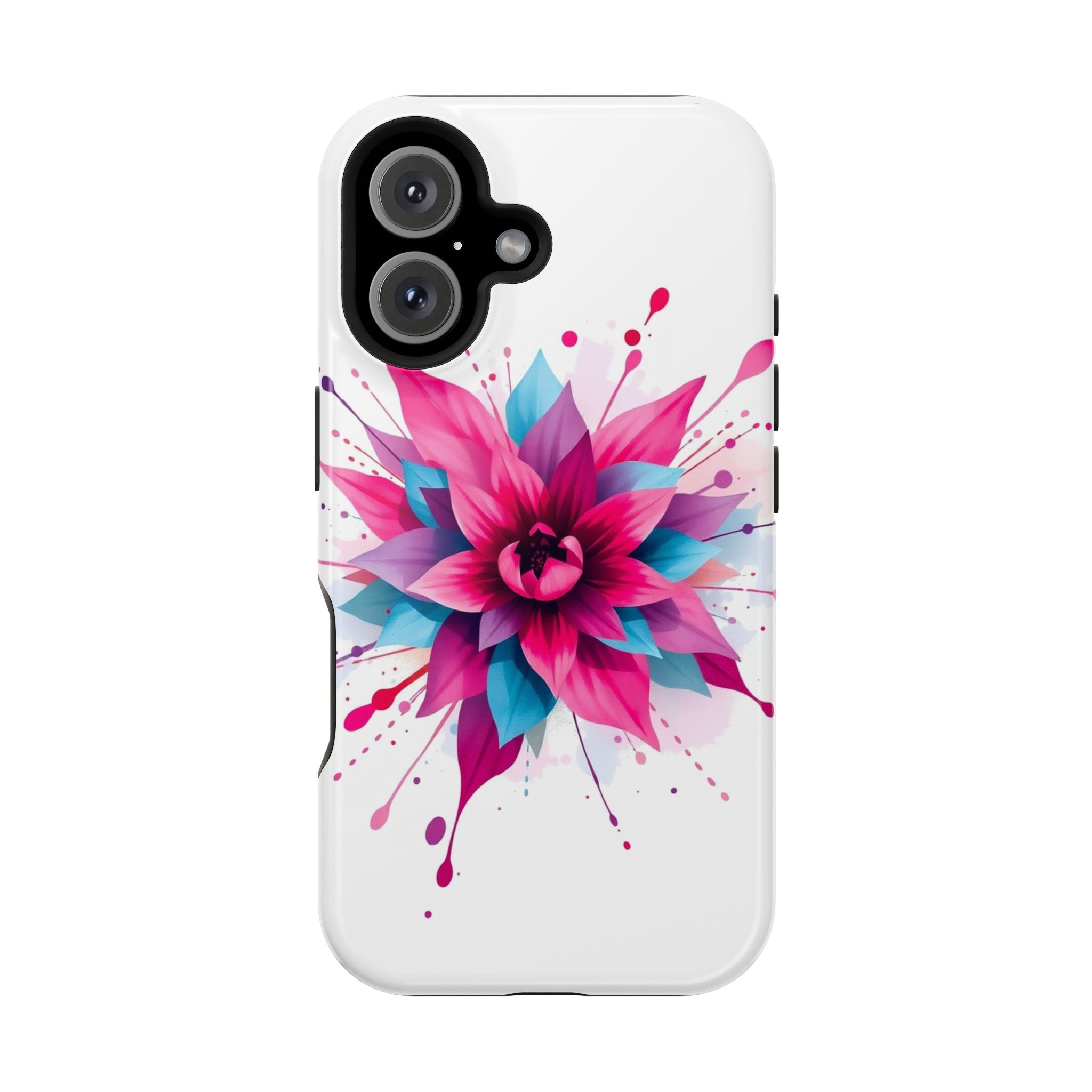 iPhone Floral Watercolor Splash Electric Art Slim iPhone Everyday · iPhone Case
