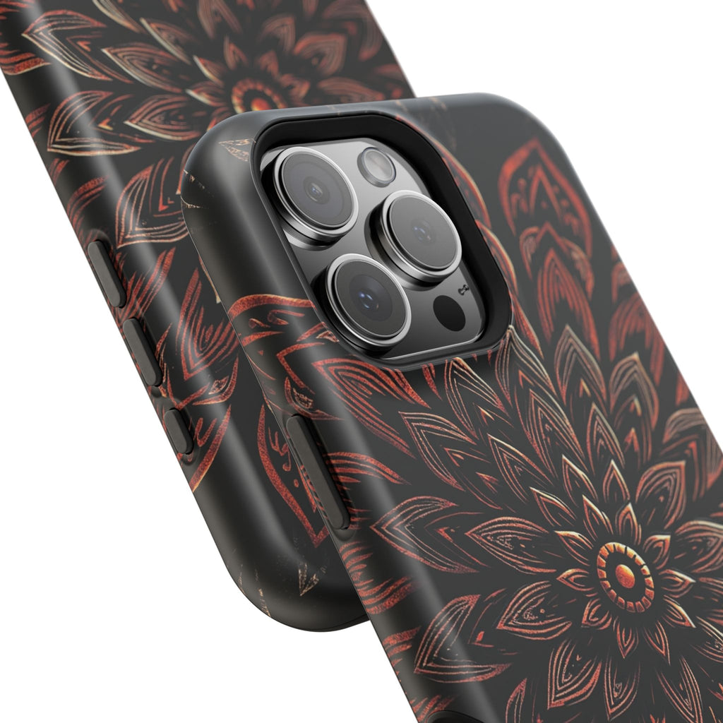 iPhone Floral Mandala Vintage Retro Poster Slim iPhone Everyday · iPhone Case