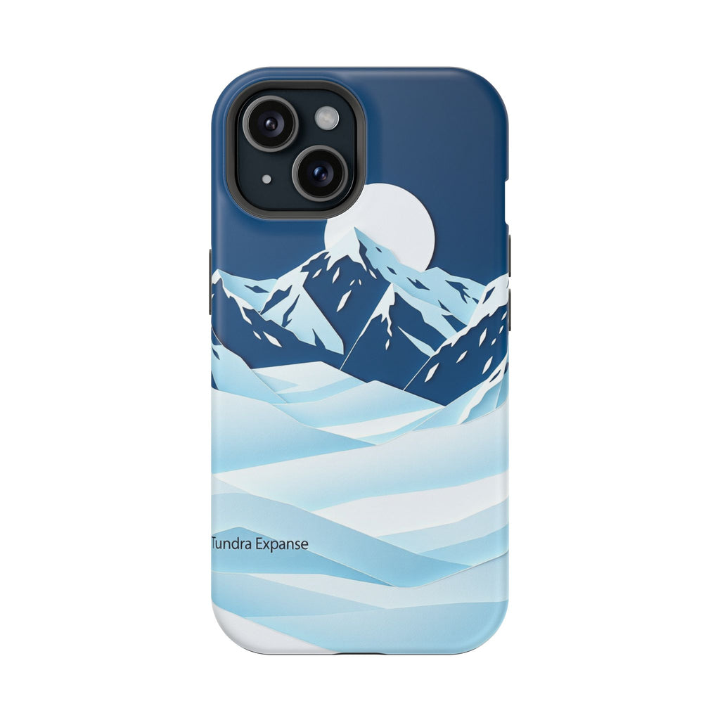 iPhone Midnight Blue And Silver Tundra Expanse Clean iPhone 12 Minimal · iPhone