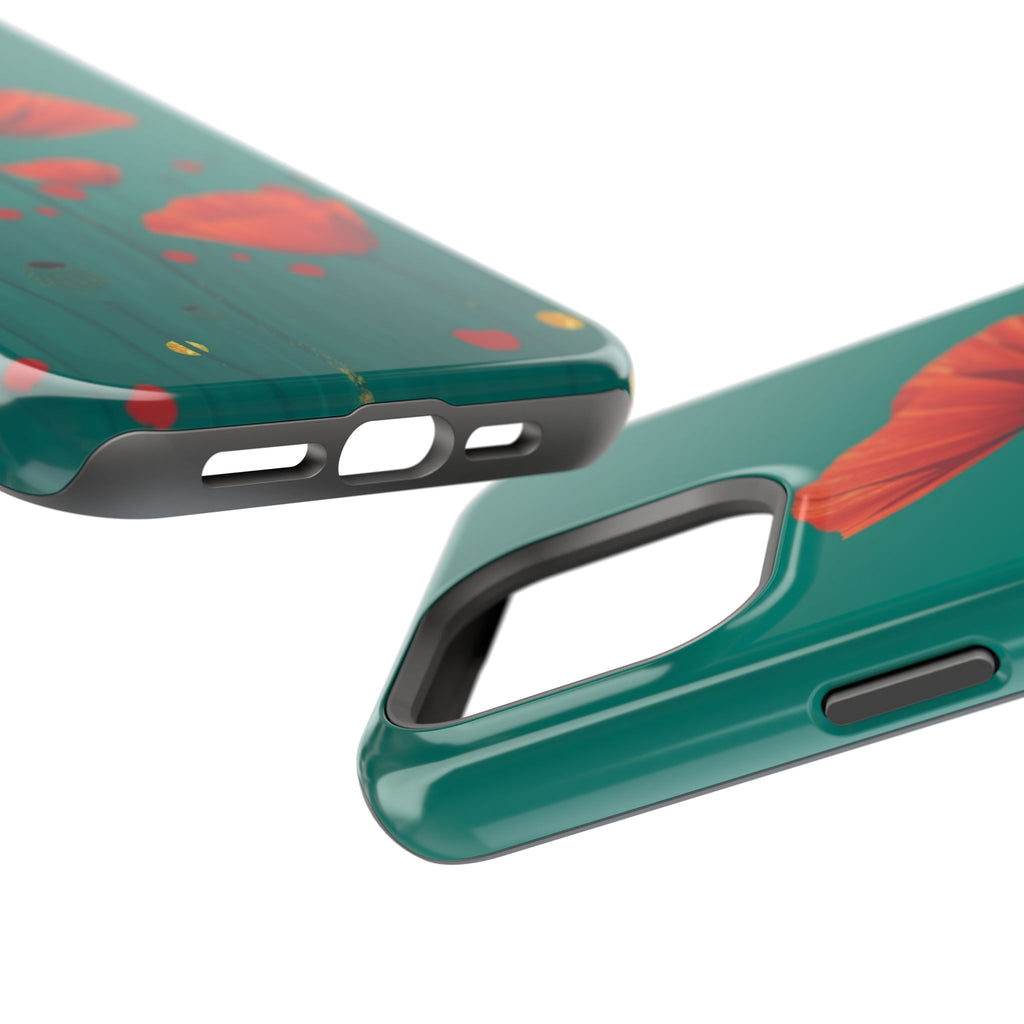 iPhone Earthy Poppy Field Design Bold Modern Everyday Snap Case · iPhone Case
