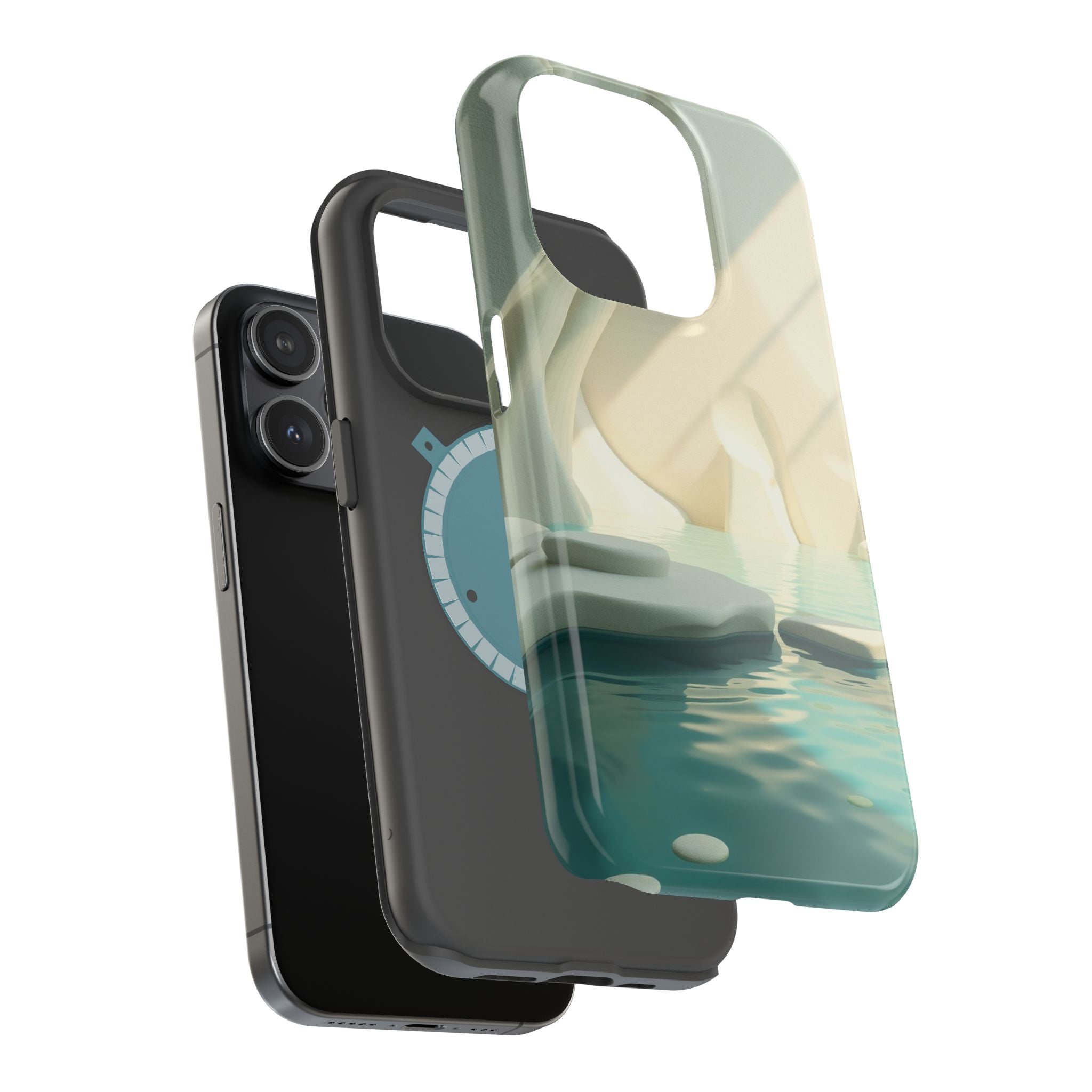 iPhone Tidal Pool 3D Digital Slim Everyday Designer Case · iPhone Case