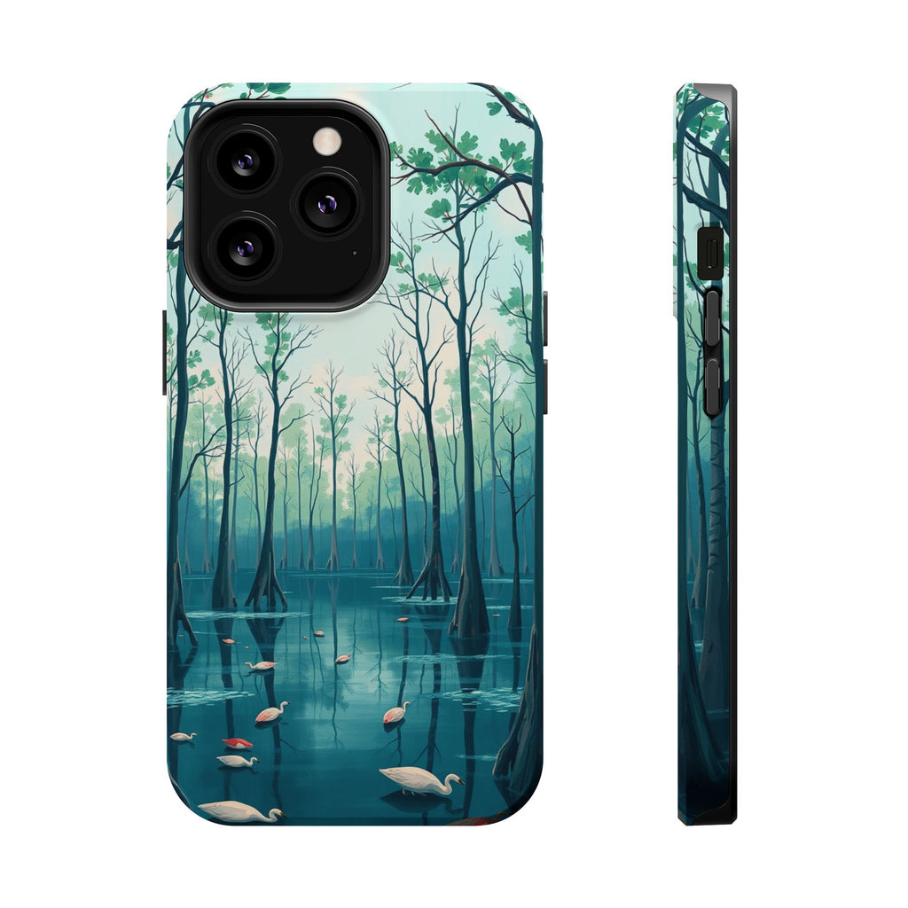 iPhone Cypress Swamp Electric Art Bold Modern Everyday Snap Case · iPhone Case