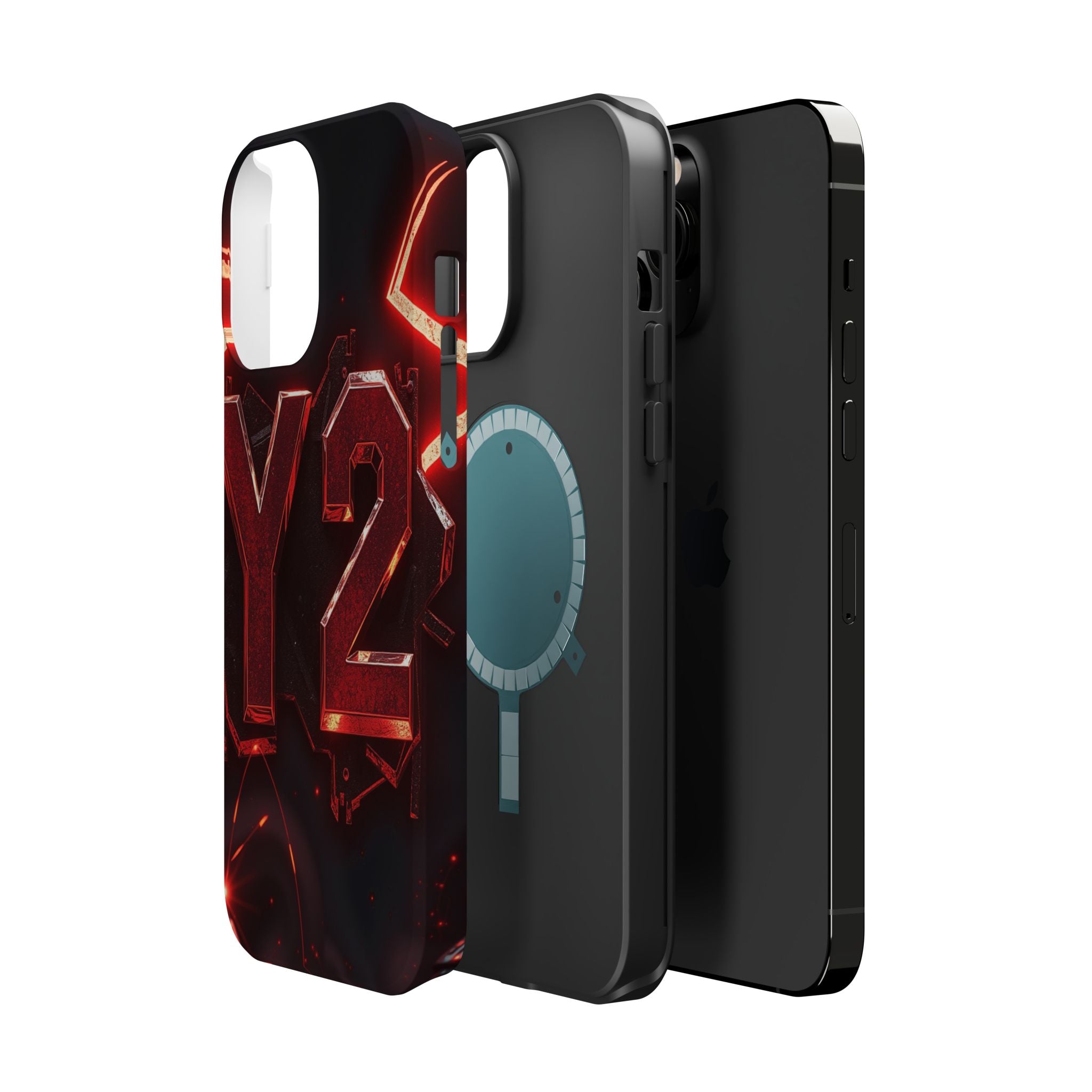 iPhone Y2K Holographic Bold Art Slim Everyday Designer Case · iPhone Case
