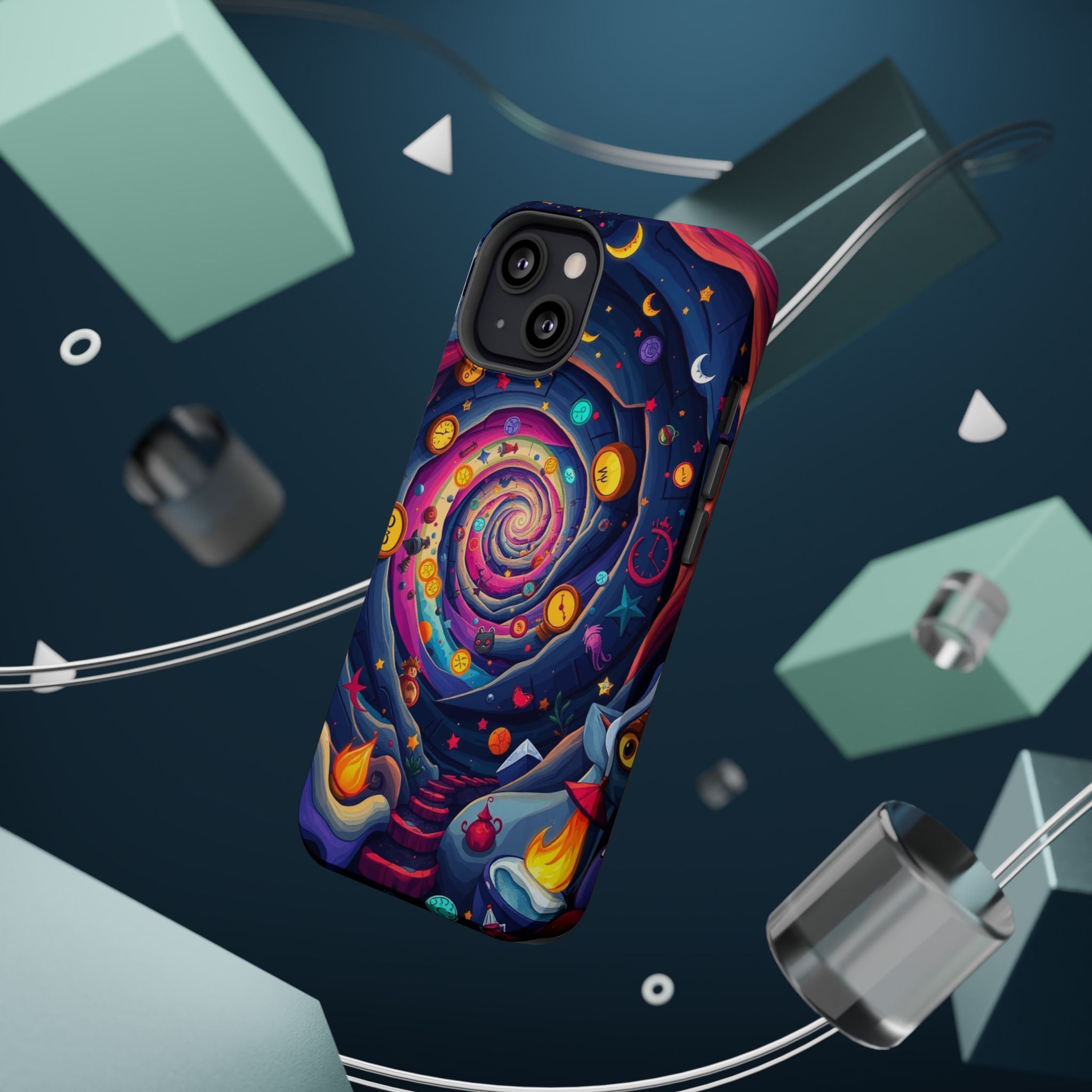iPhone Time Portal Swirl Kids Fun iPhone Phone Case Gift Clean Minimal · iPhone
