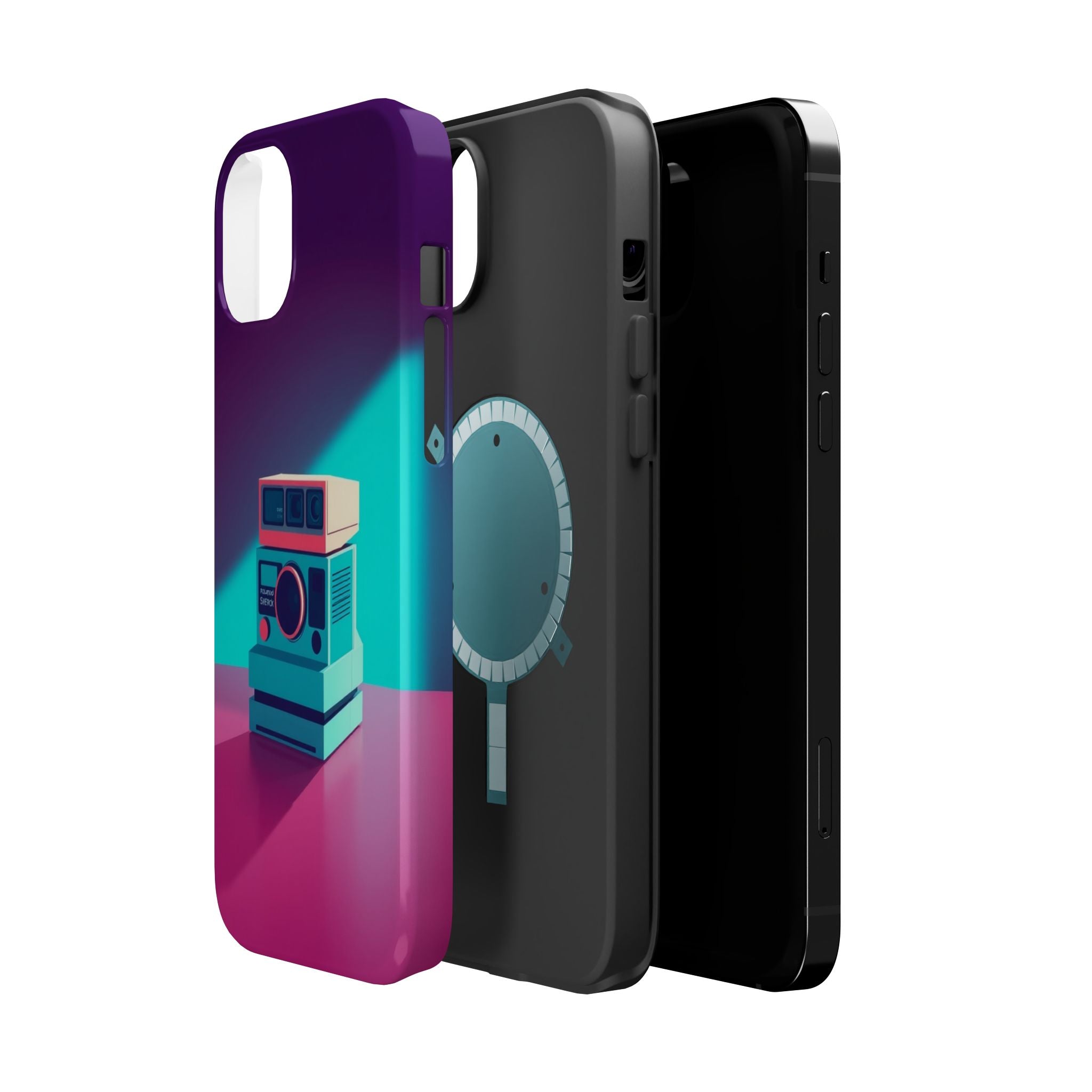 iPhone Polaroid Stack Memory Pop Art Bold Slim Everyday Designer Case · iPhone C