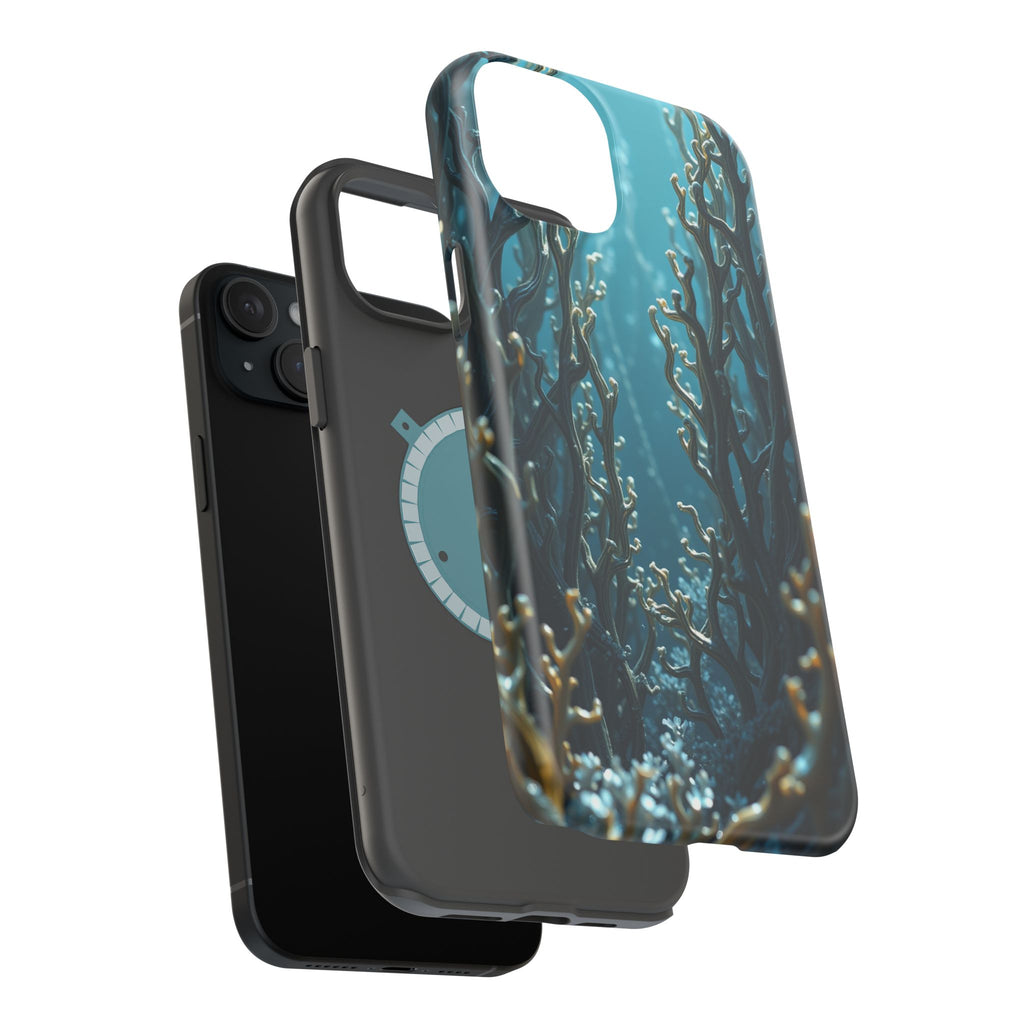 iPhone Midnight Blue And Silver Kelp Forest Slim iPhone Everyday · iPhone Case