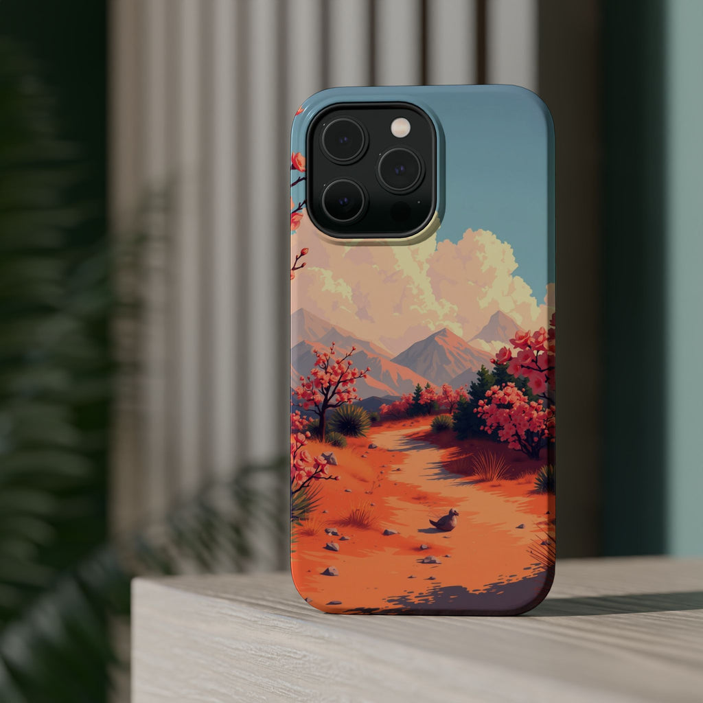 iPhone Burnt Orange And Sand Blossom Trail Slim iPhone Everyday · iPhone Case