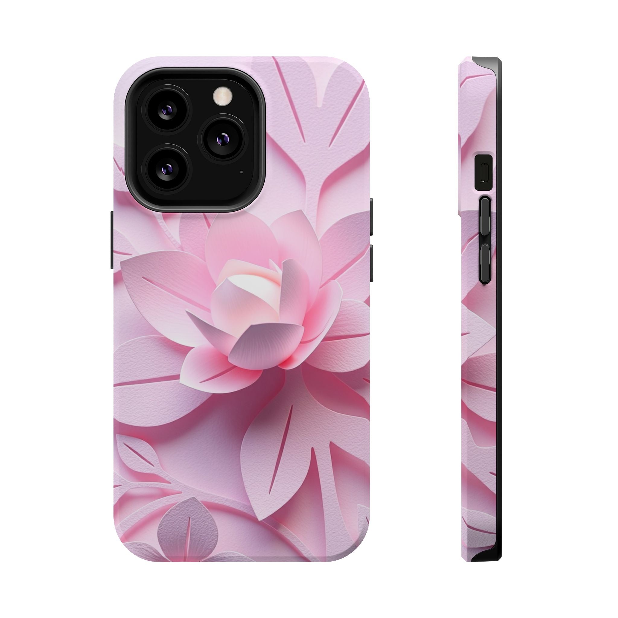 iPhone Floral Geometric Paper Cut Art Slim Everyday Designer Case · iPhone Case