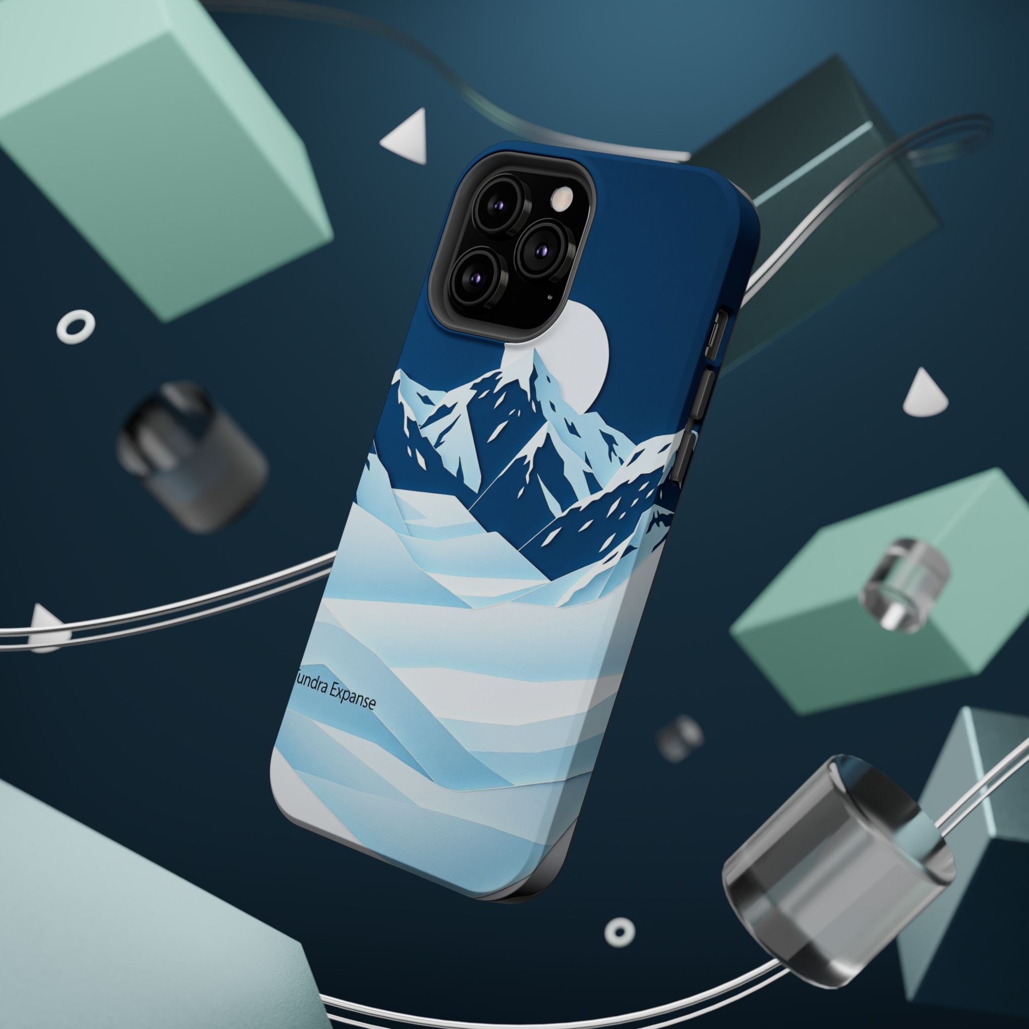 iPhone Midnight Blue And Silver Tundra Expanse Clean iPhone 12 Minimal · iPhone
