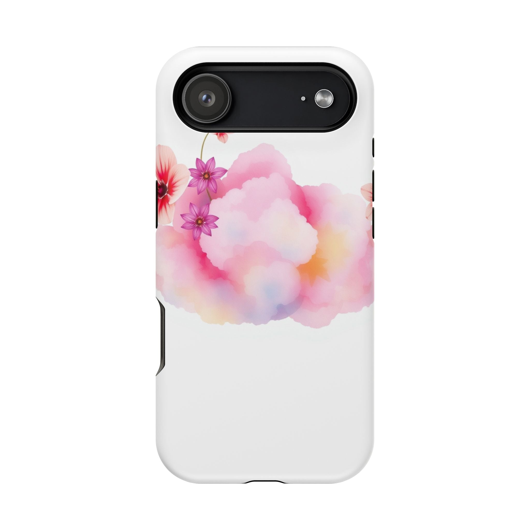 iPhone Pastel Floral Cloud Vibrant Watercolor Carry Case Slim Snap Case · iPhone