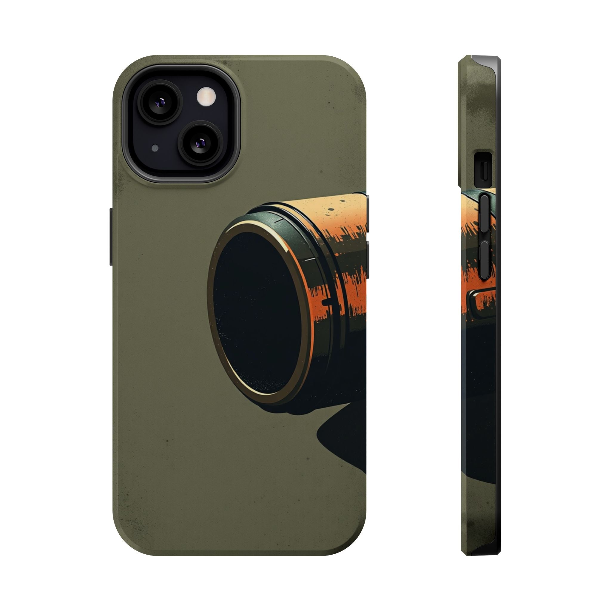 iPhone Charcoal And Copper Vintage Postcard Slim Everyday Designer Case · iPhone